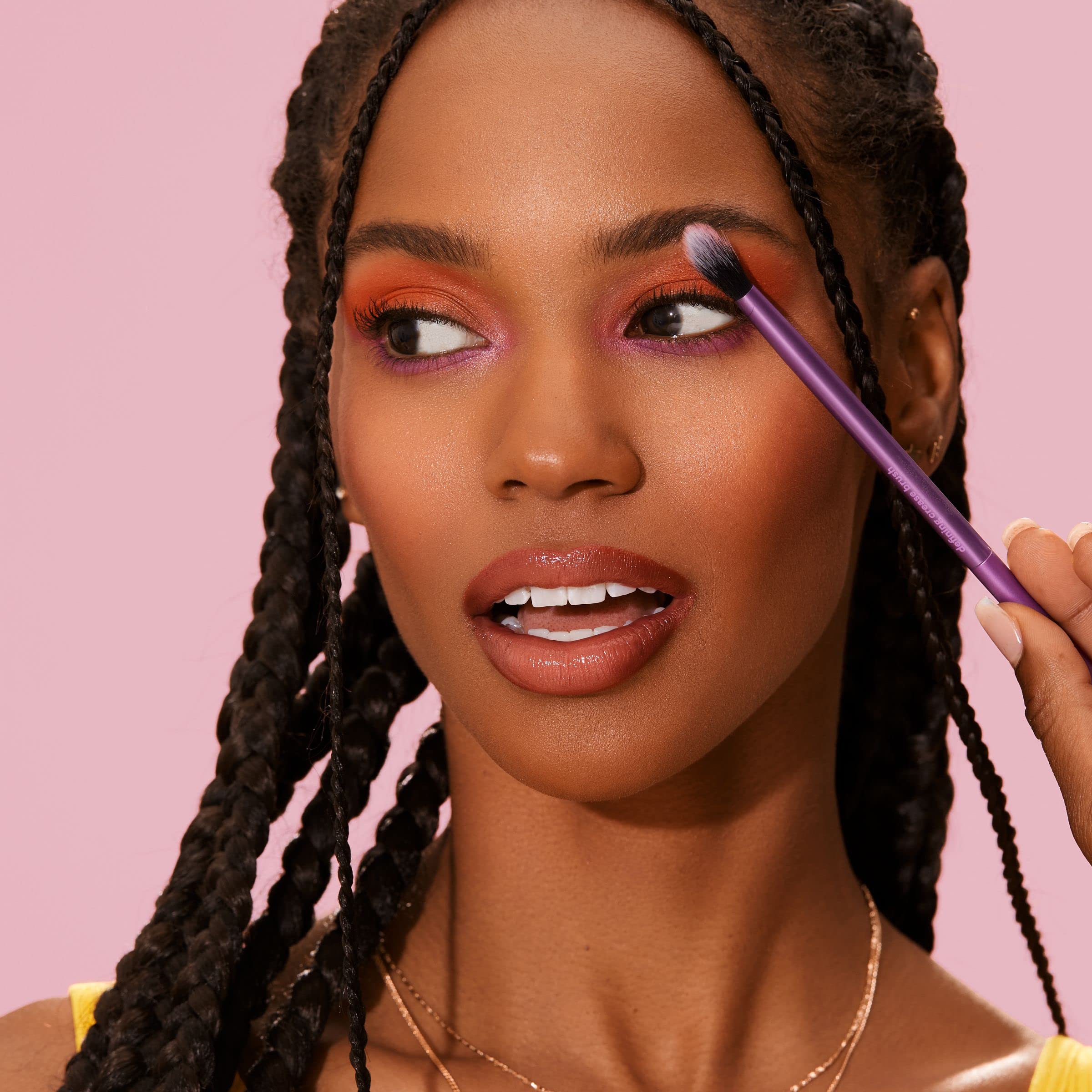 Real Techniques Everyday Eye Essentials Makeup Brush Set, Eye Brushes For Liner, Eyeshadow, Brows, & Lashes, Travel, Friendly, S