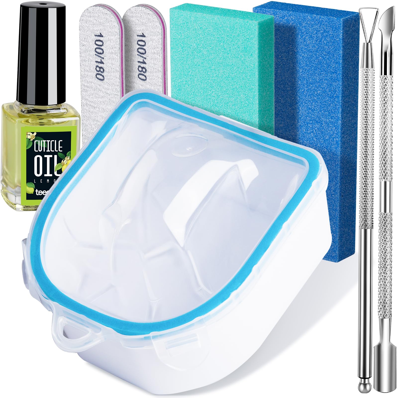 Teenitor Nail Soaking Bowl, Soak Off Bowl Nail Soaking Bowl Acetone Proof Soak Off Gel Polish Remover Bowl, Manicure Bowl for Ha