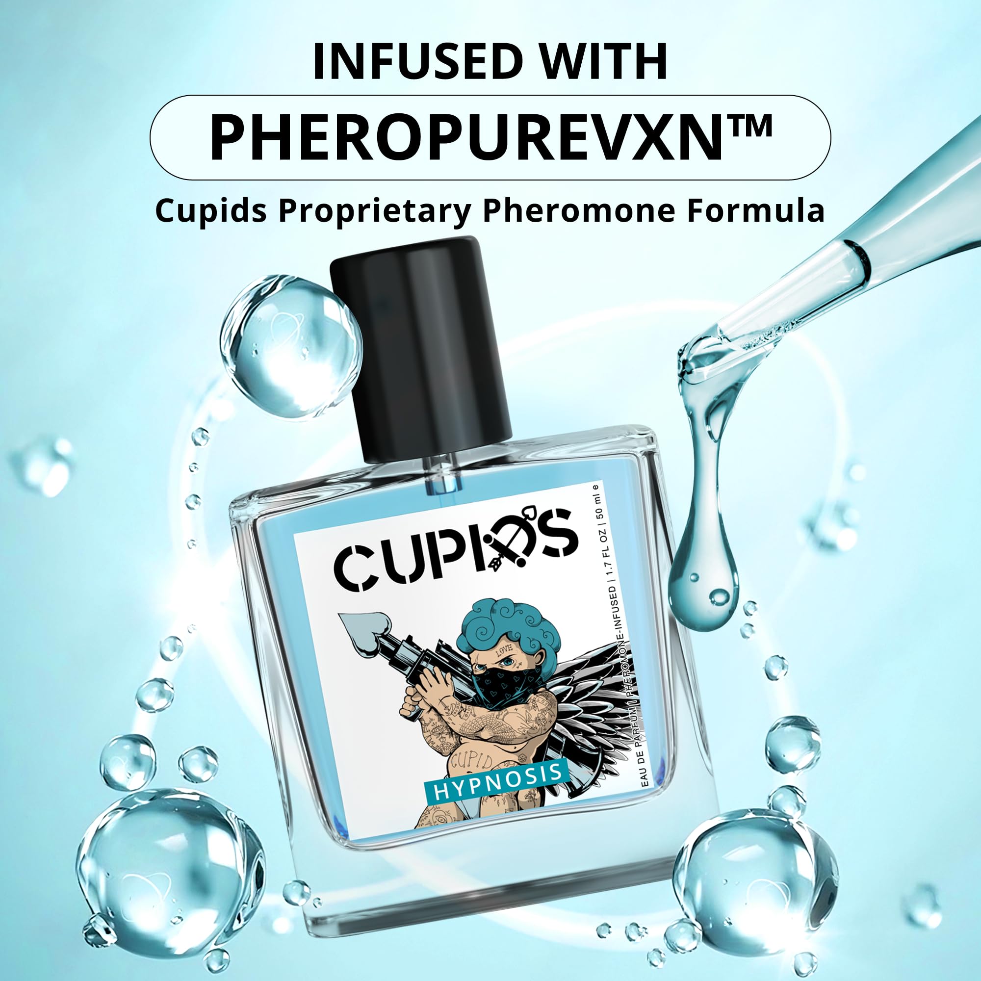 Cupids Original EDP Hypnosis 2.0 Pheromone Cologne for Men, 50ml - Infused Fragrance, Long-lasting Scent, Perfect Gift for Him