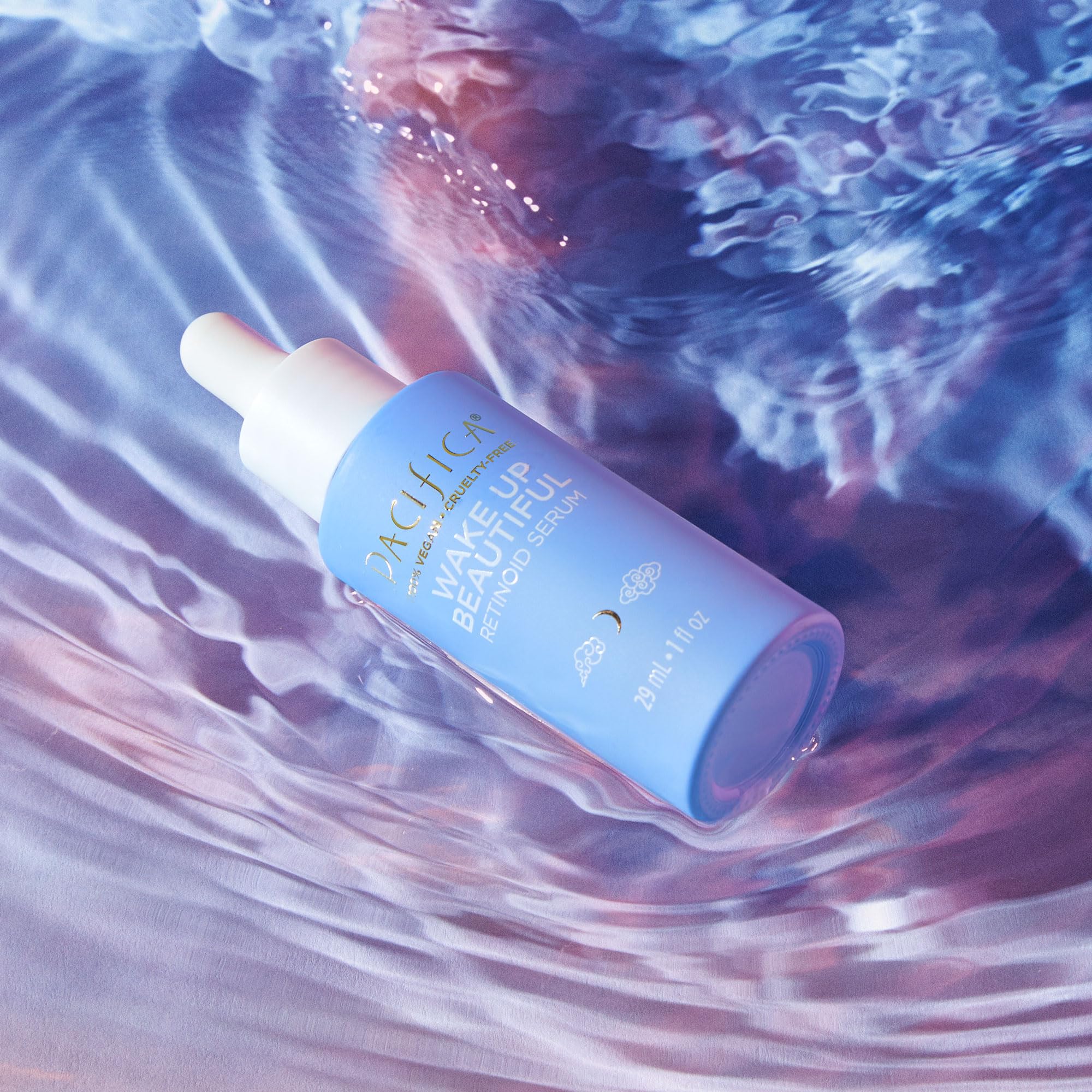 Pacifica Beauty Wake Up Beautiful Overnight Retinoid Serum, Skincare, Reduce Fine Lines, Wrinkles, Dark Spots, And Uneven Skin T