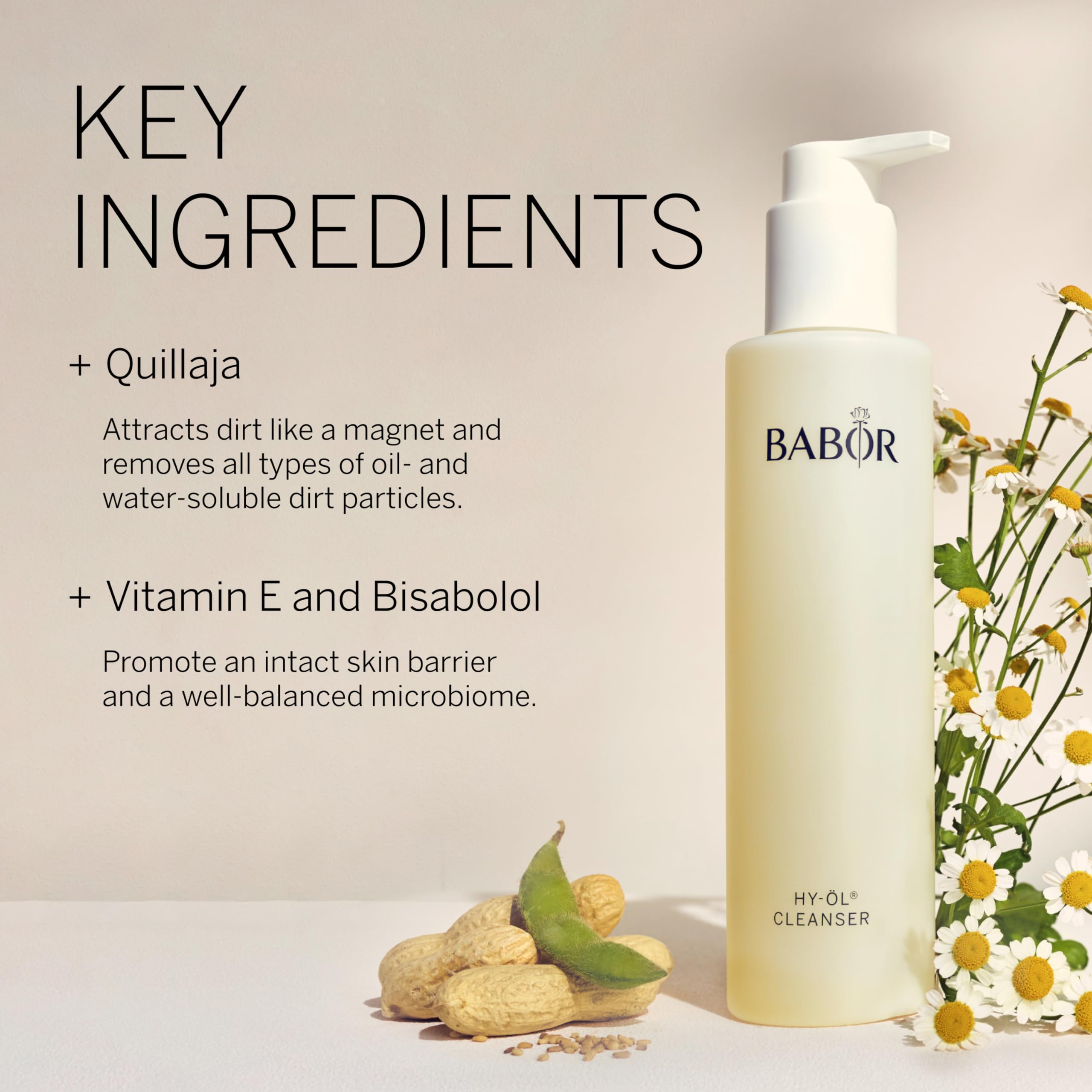 Babor Hy-Ol Cleanser, Facial Oil Cleanser, Gentle Cleansing Oil Removes Make Up & Impurities, Safe For Sensitive Skin Promoting