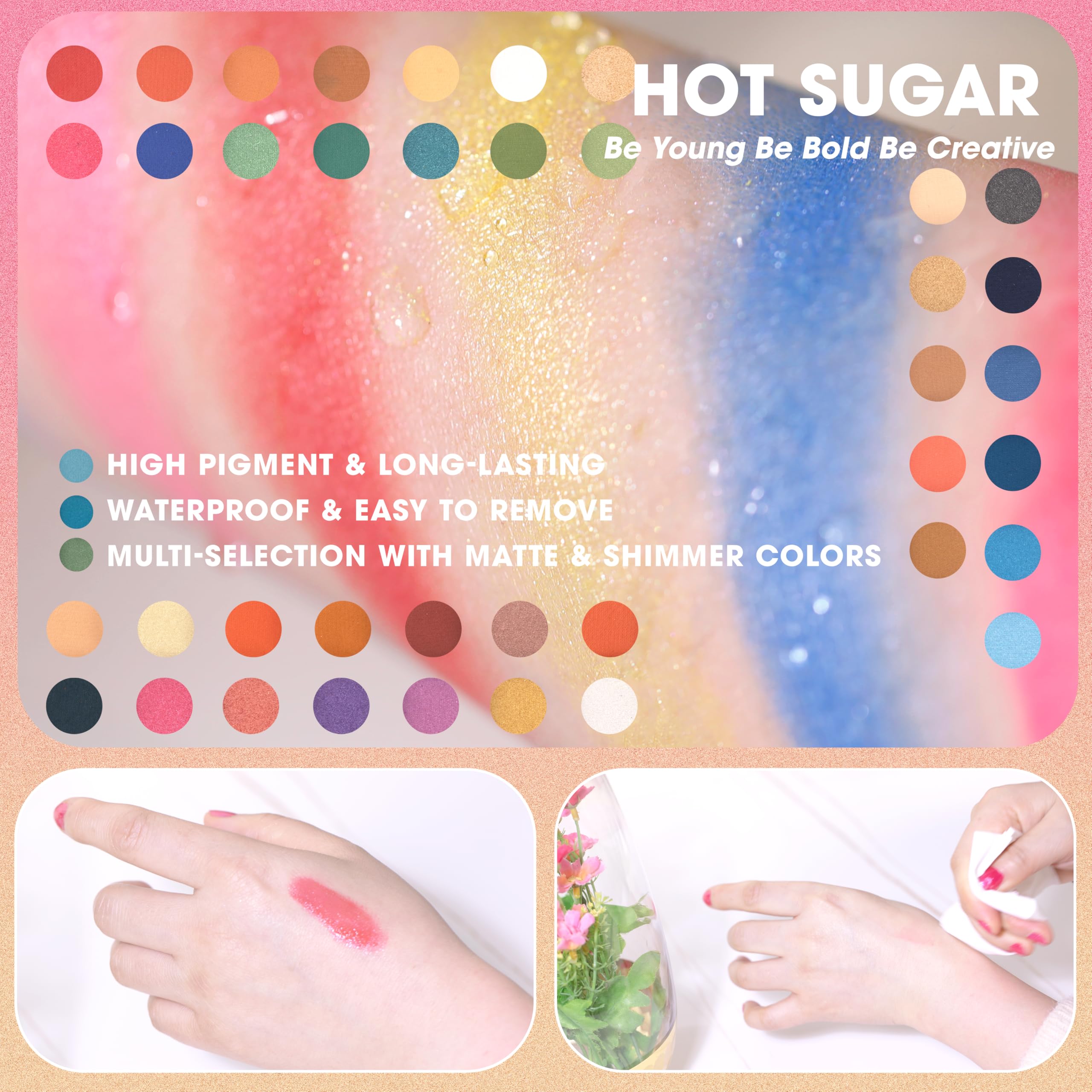 Hot Sugar Girls Makeup Kit Age 4-6 7-8 10-12, Little Girl Makeup Set, Makeup Kit For Teenagers 13-15 Includes Eyeshadow Lip Glos