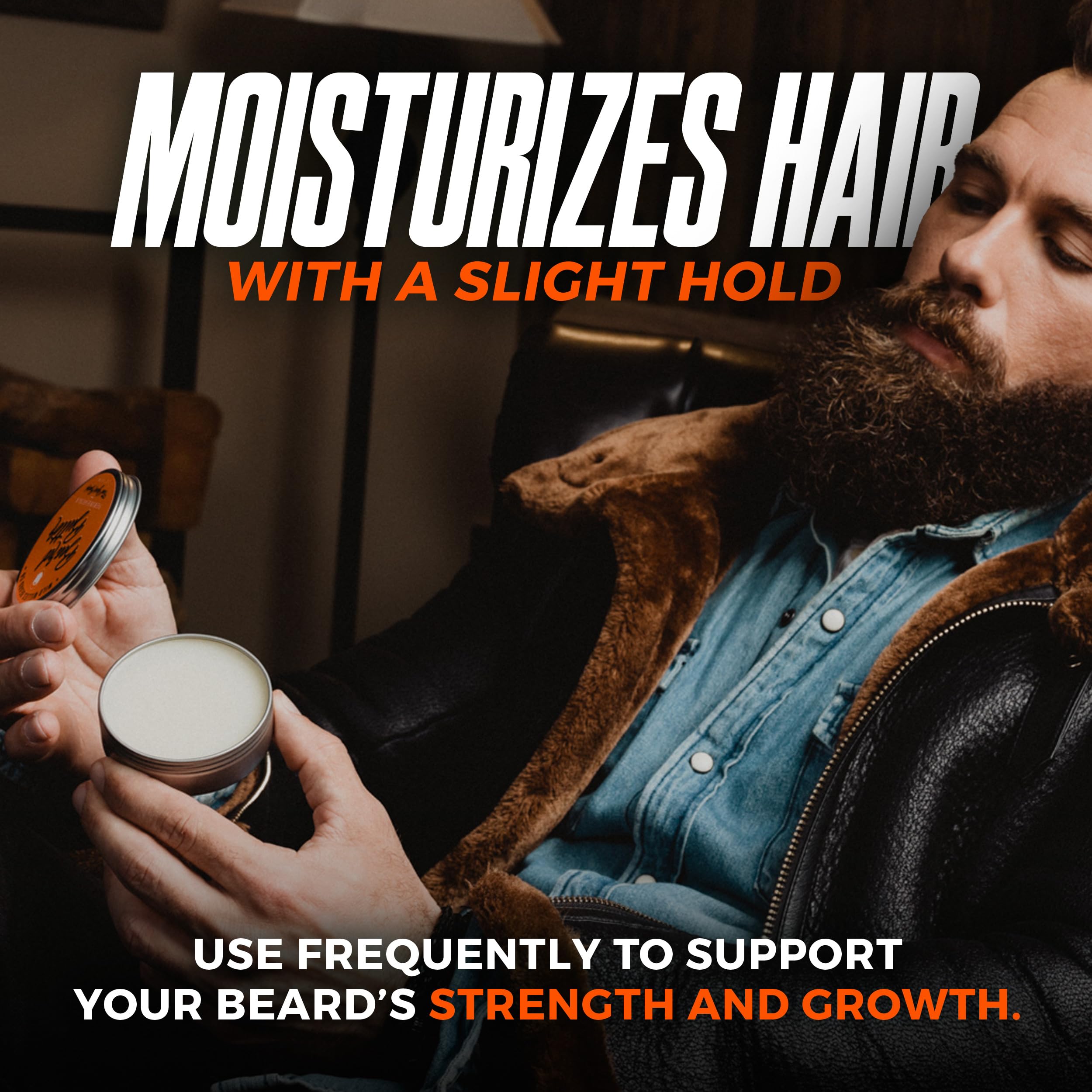 Wild Willies Beard Butter Leave-In Conditioner - Organic Beard Balm For Fast Beard Growth, Beard Care Softener - Beard Cream For