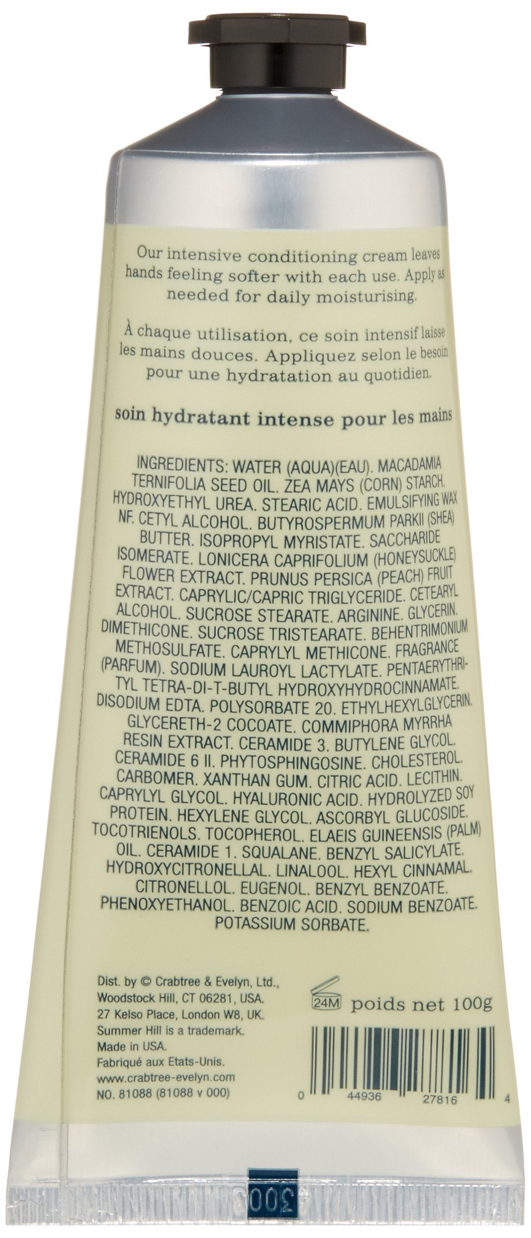 Crabtree & Evelyn Ultra-Moisturising Hand Cream Therapy, Summer Hill, 3.5 Oz