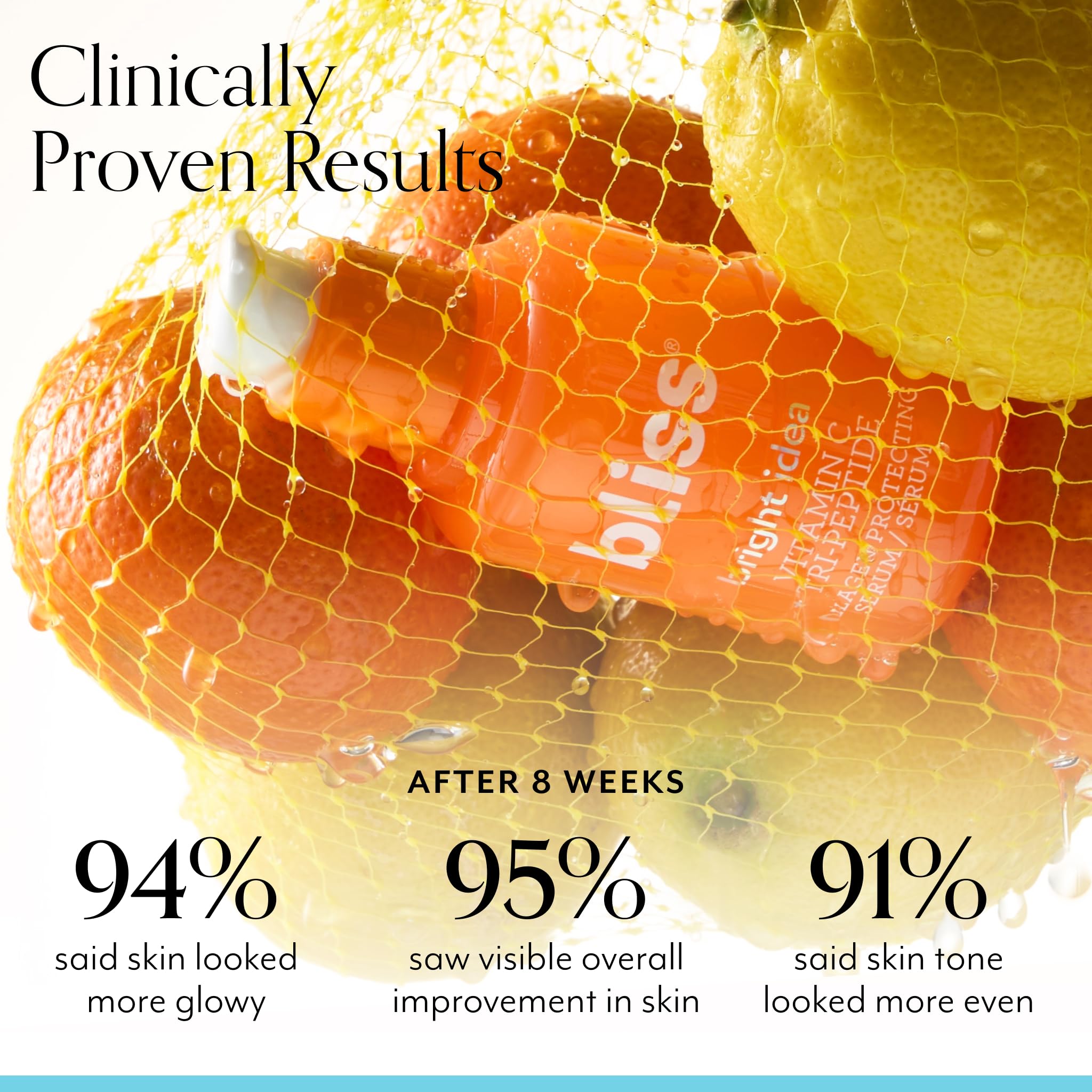 Bliss Bright Idea Vitamin C + Tri-Peptide Collagen Brightening Face Skincare Serum - Anti Aging, Reduces Dark Spots, Boosts Skin
