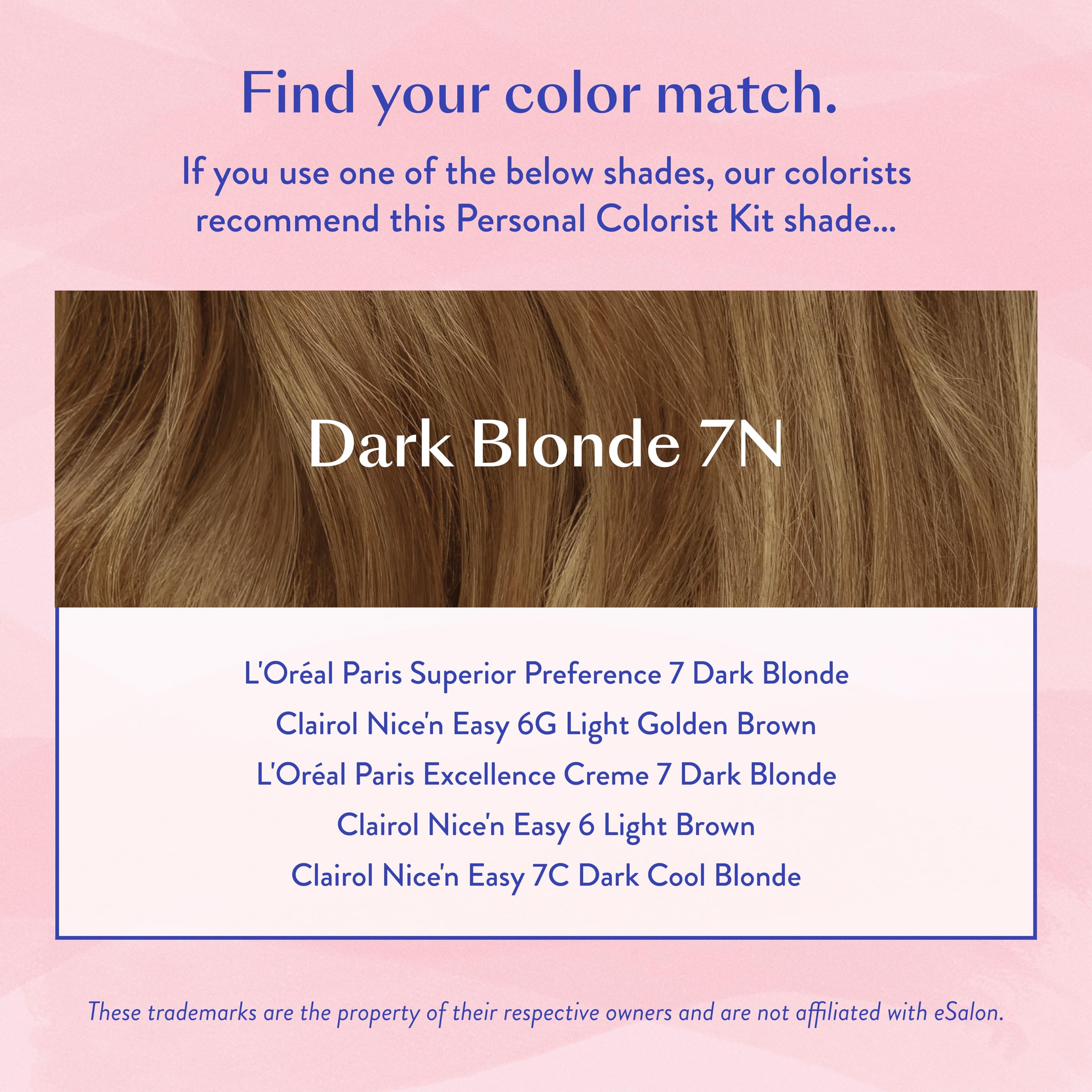 Esalon Permanent Hair Color & Hair Dye Kit - Dark Blonde - Professional-Grade Ammonia-Free Colorist For Up To 100% Gray Coverage