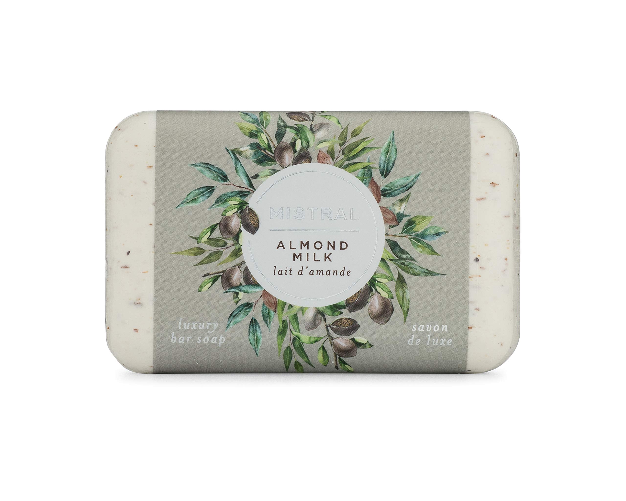 Mistral Classic Organic Bar Soap, Almond Milk, 2 Bars