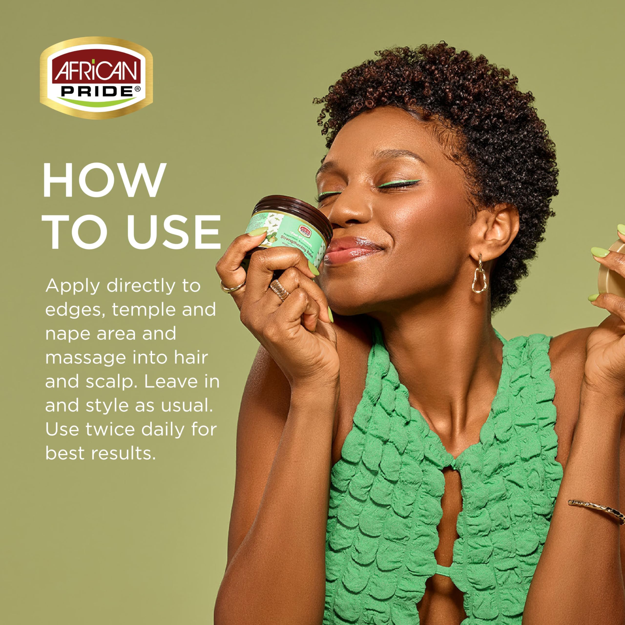 African Pride Feel It Formula Hair Strengthening Balm - 4Oz (Pack Of 3)