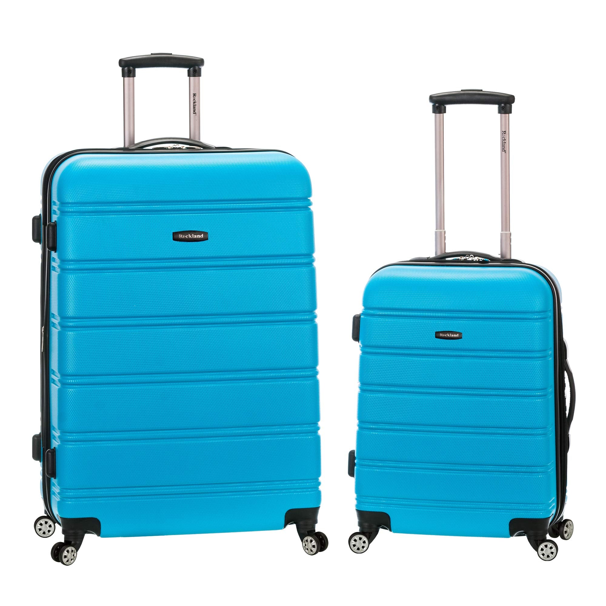 20 Inch , 28 Inch  2Pc Expandable Abs Spinner Set - Turquoise