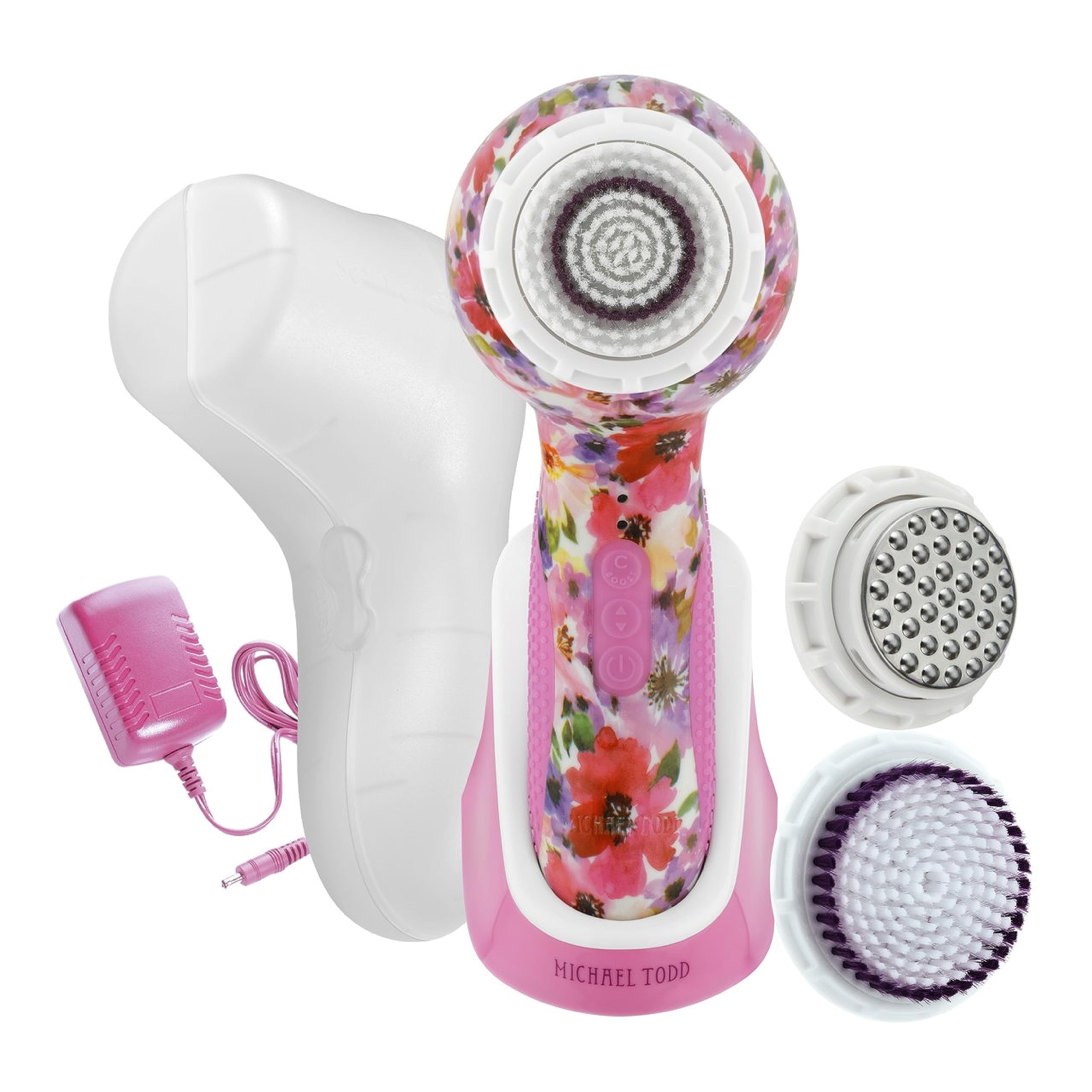 Michael Todd Beauty - Soniclear Elite - Facial Cleansing Brush System - 6-Speeds - Face Cleansing Brush & Exfoliating Body Scrub