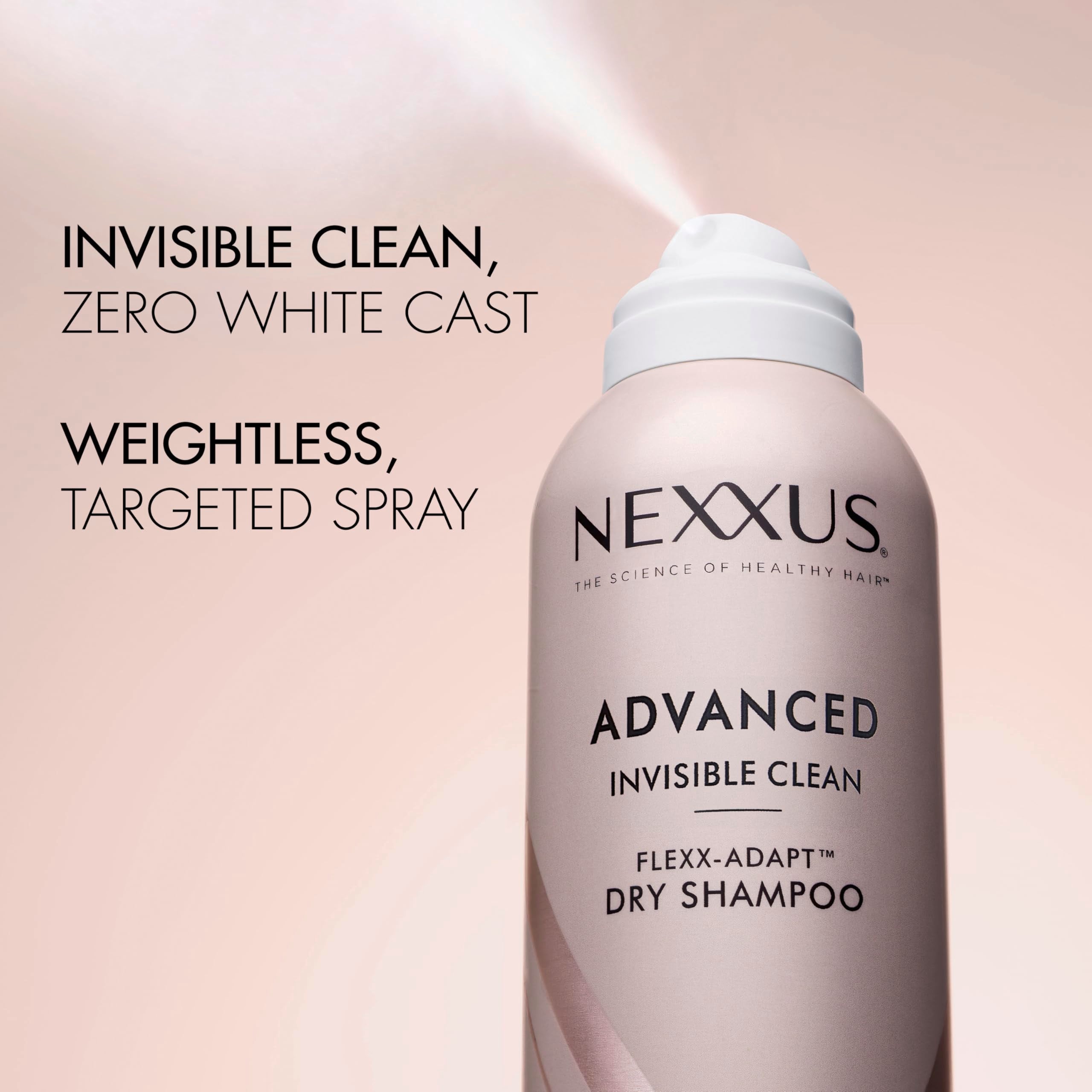Nexxus Advanced Invisible Clean Dry Shampoo For Instant Oil Control & 72-Hour Freshness With Flexx-Adapt Technology 5 Oz