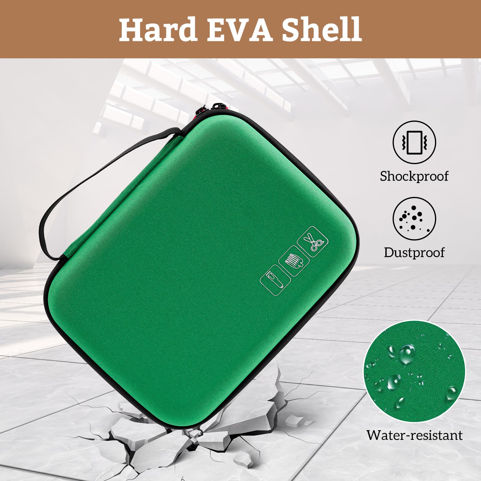 Procase Hard Travel Case For Hair Clippers, Hair Cutting Barber Supplies Holder, Trimmer Organizer Storage Bag For Hatteker/Onei