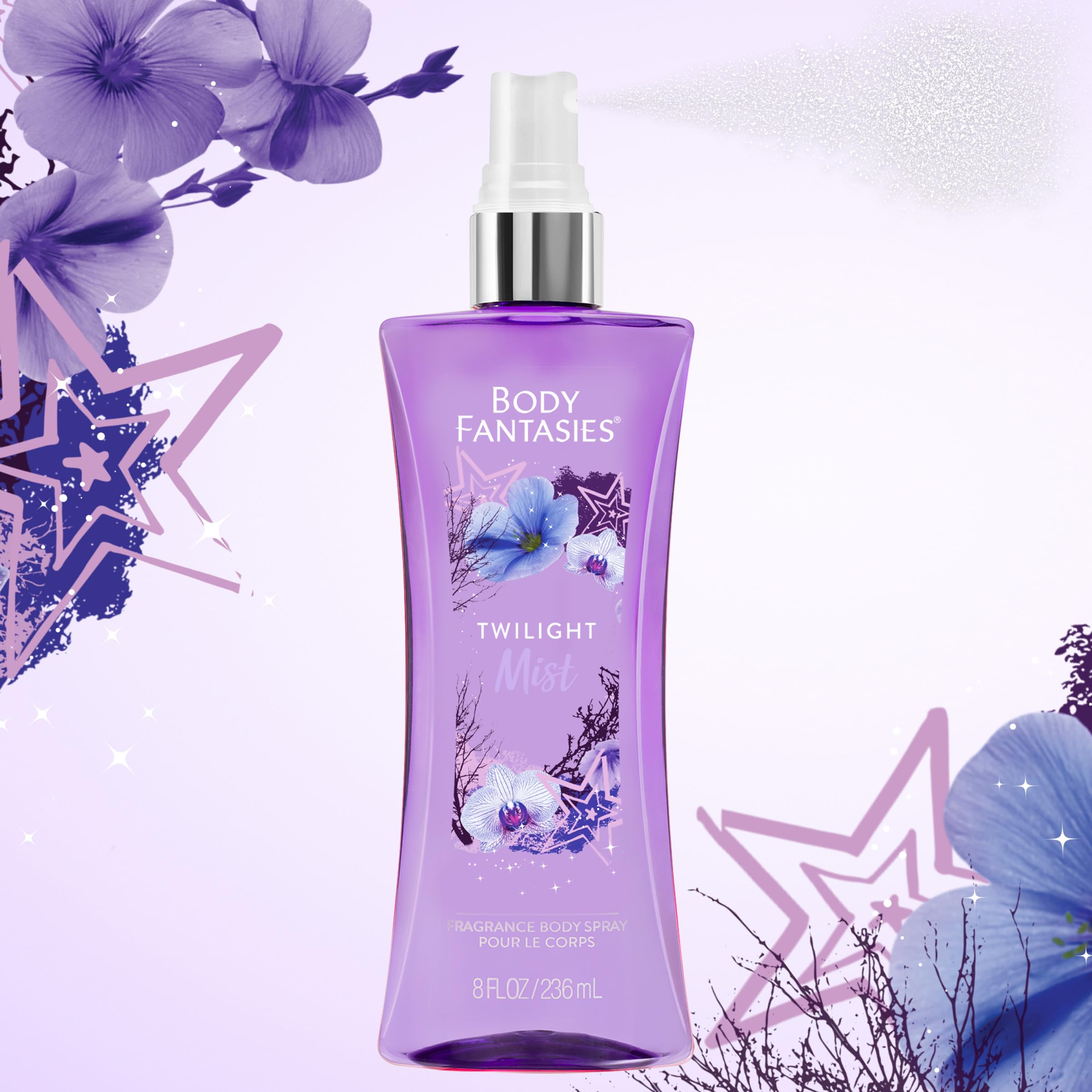Twilight Mist By Body Fantasies, 8 Oz Fragrance Body Spray For Women