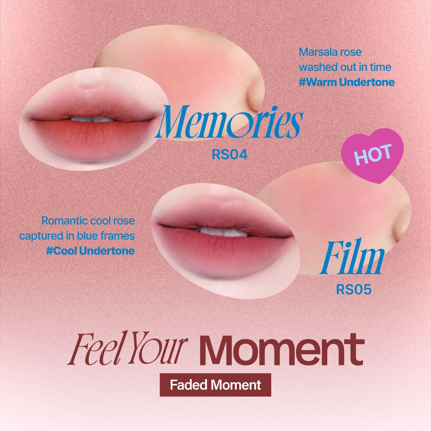 Fwee Lip&Cheek Blurry Pudding Pot | Faded Moment - Feel'N | Makeup Blush, Buildable Lightweight, Multi-Use Soft Matte Finish | 5