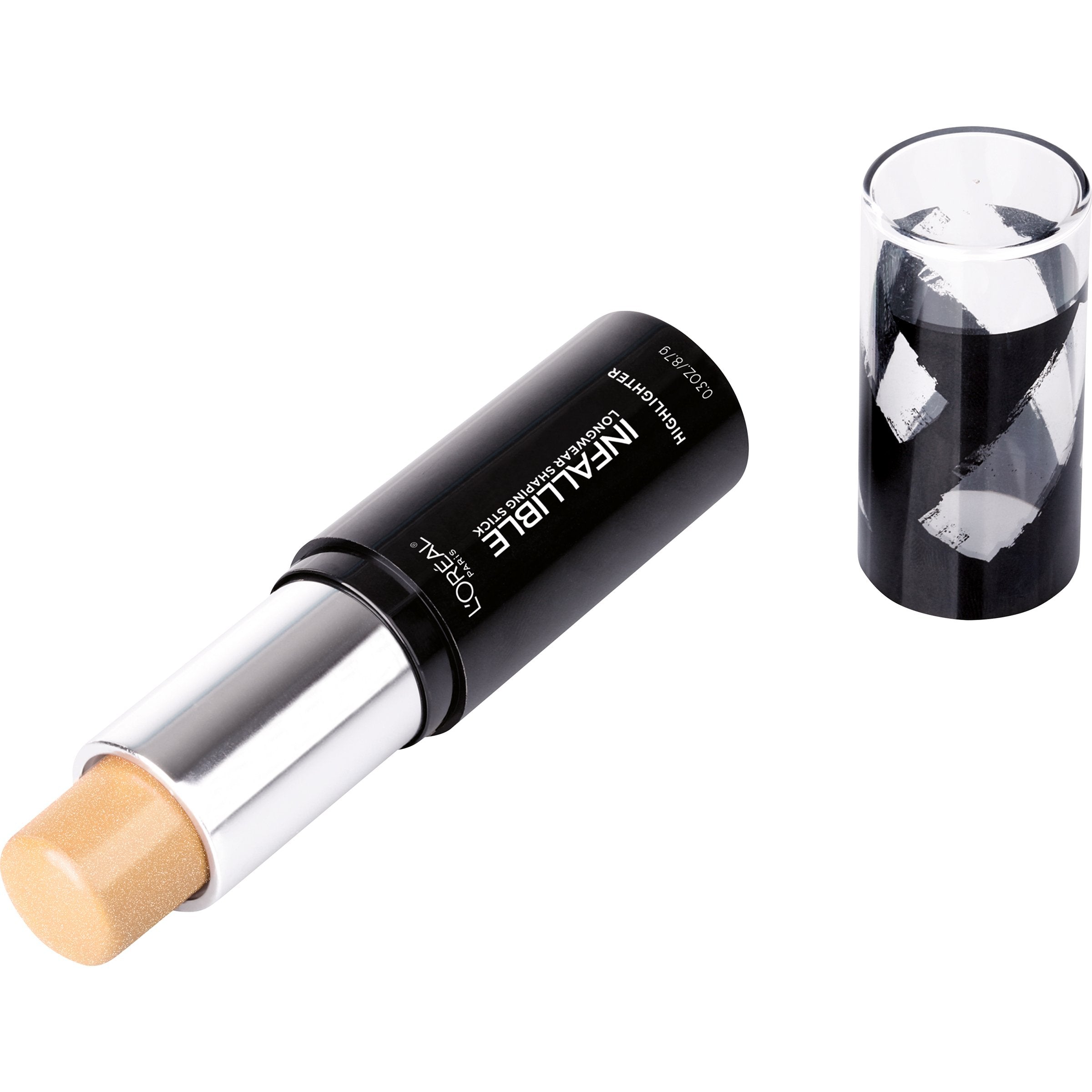 Lor  Al Paris Makeup Infallible Longwear Highlighter Shaping Stick, Up To 24Hr Wear, Buildable Cream Highlighter Stick, 41 Gold