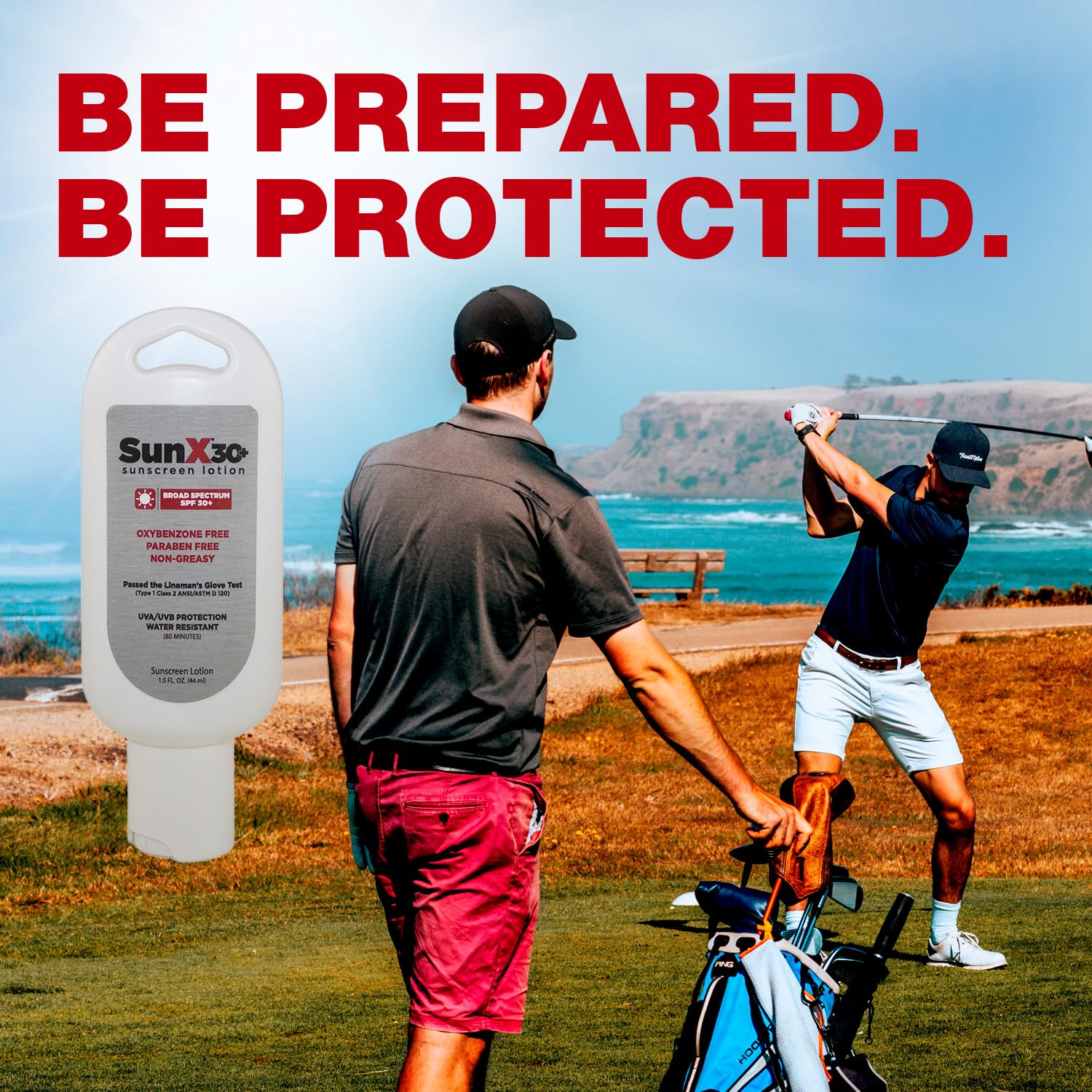 Sun X 30+ Spf Oil Free Sunscreen Lotion (8Oz. Bottle) - Free Of Parabens, Oxybenzone, & White Cast Properties With Broad Spectru