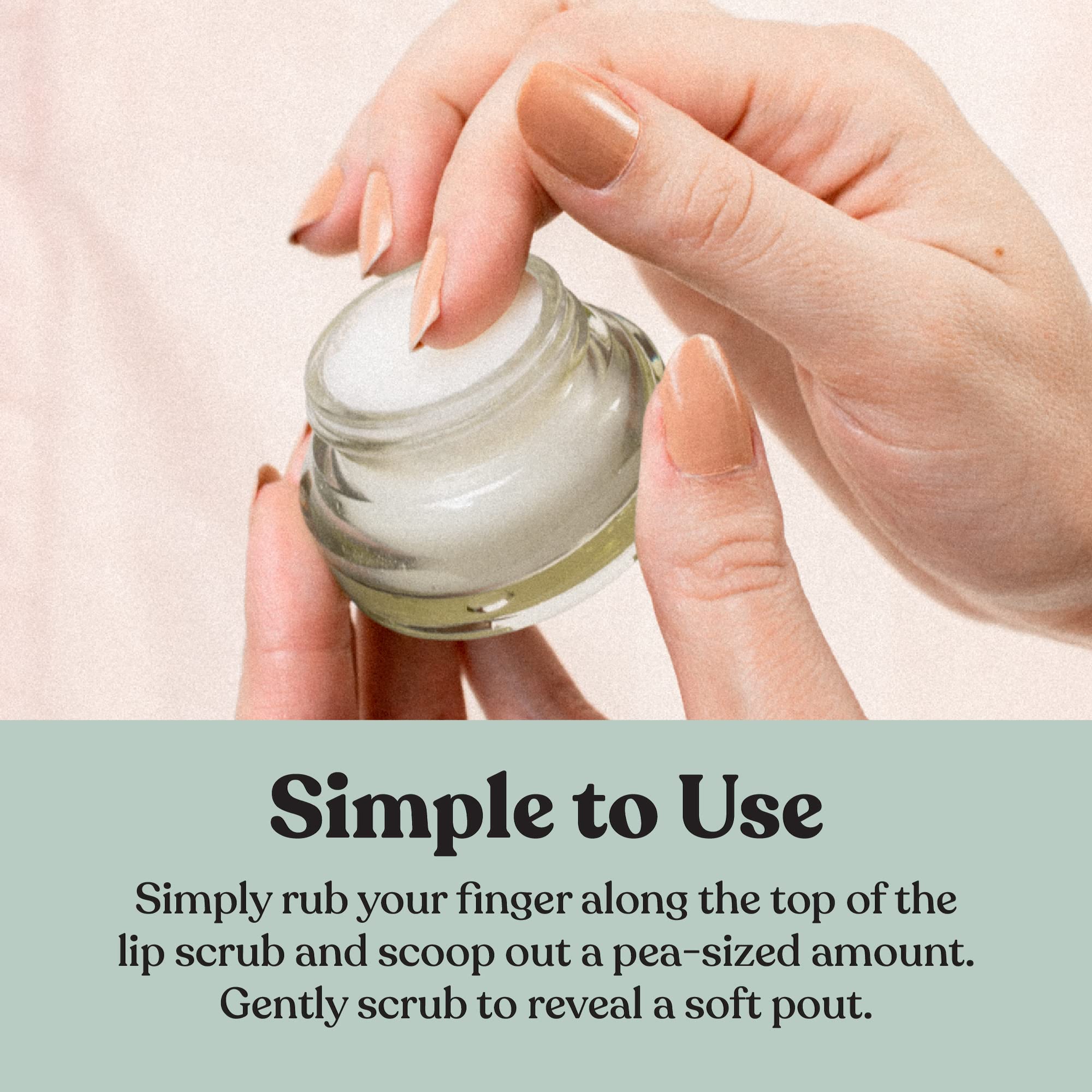 Poppy & Pout Natural Lip Scrub, Moisturizing Sugar Scrub For Dry Lips, Lip Scrubber Exfoliator With Essential Oils Smooths And H