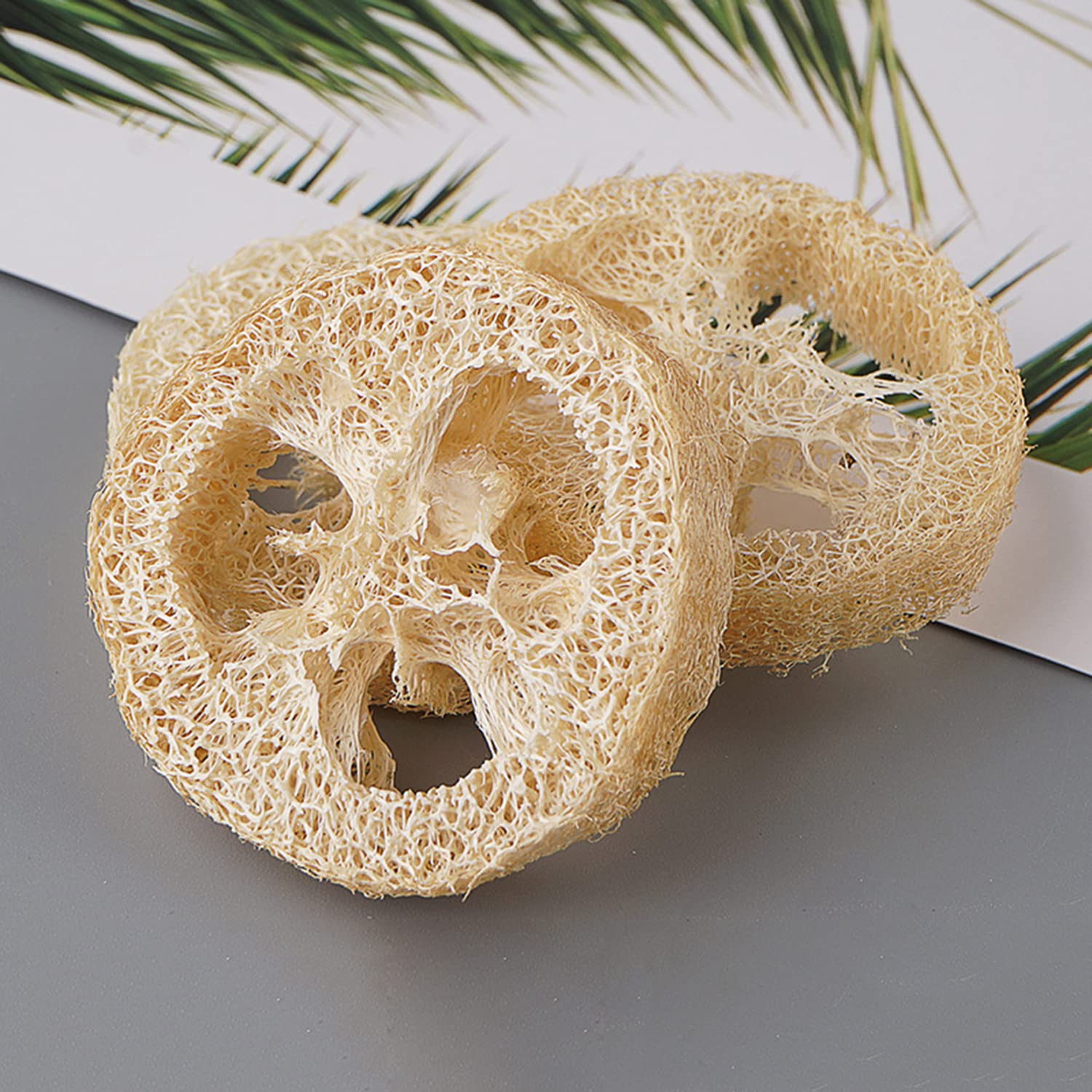 Frtim Natural Loofah Slices For Soap Making, 20 Pieces Organic Luffa Cuts For Diy Exfoliating Soaps, Homemade Handmade Loofa Soa
