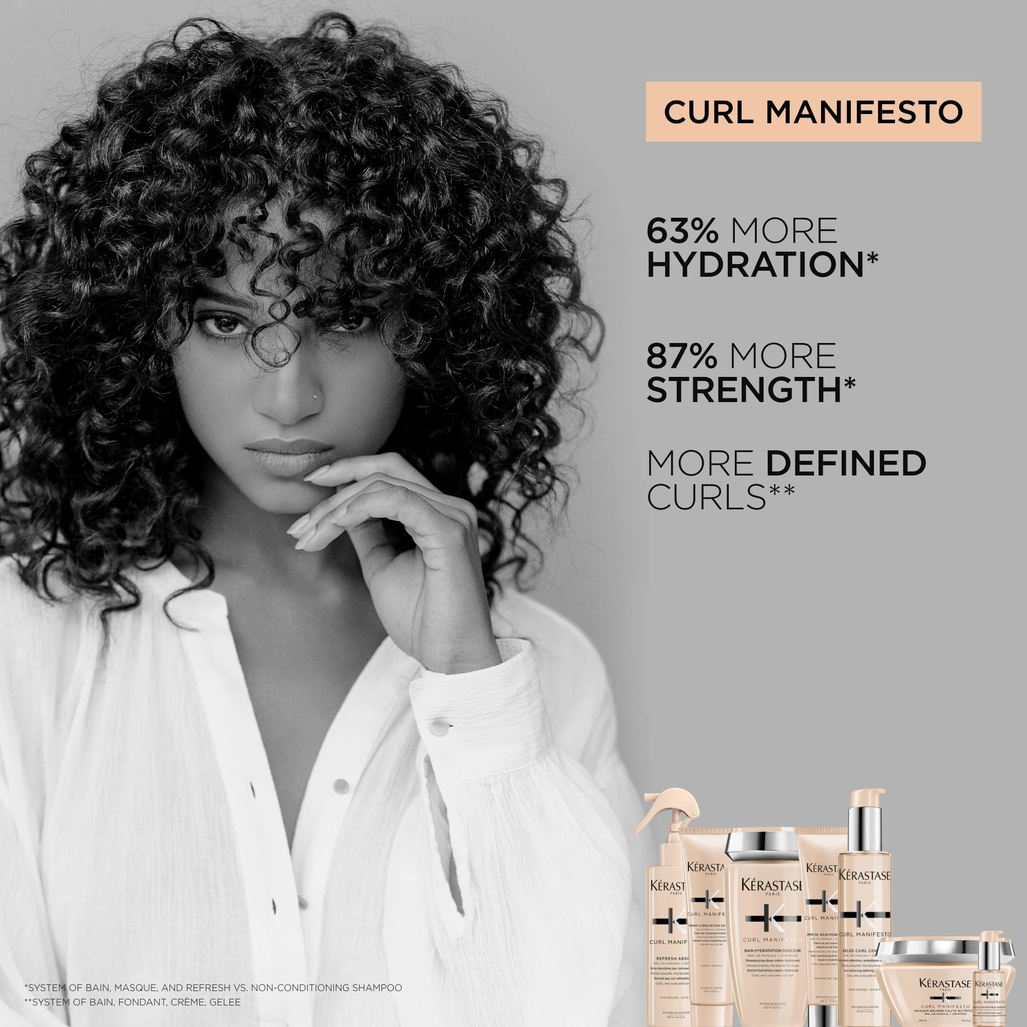 Kerastase Curl Manifesto Gelee Curl Contour Hair Serum | Enhances Curl Definition Without Crunch | Anti-Frizz | With Shea Butter