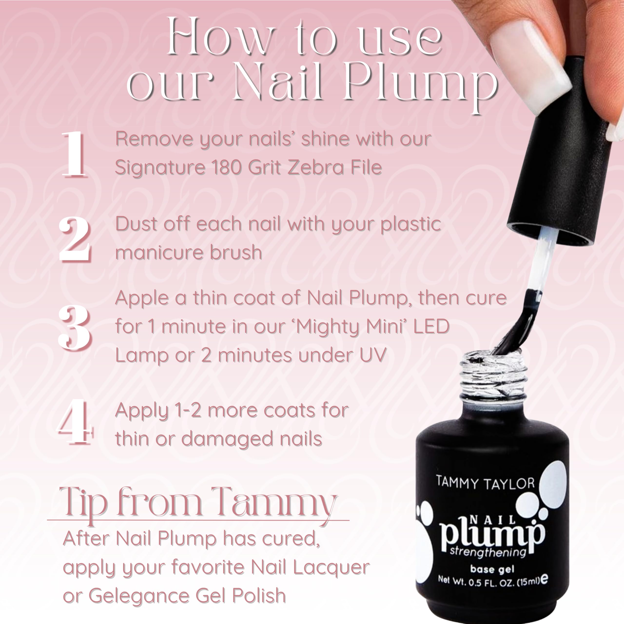 Tammy Taylor Nail Plump Nail Hardener | Extra Strength Healthy Natural Nail Strengthener Polish For Thin Nails And Split Nail Gr