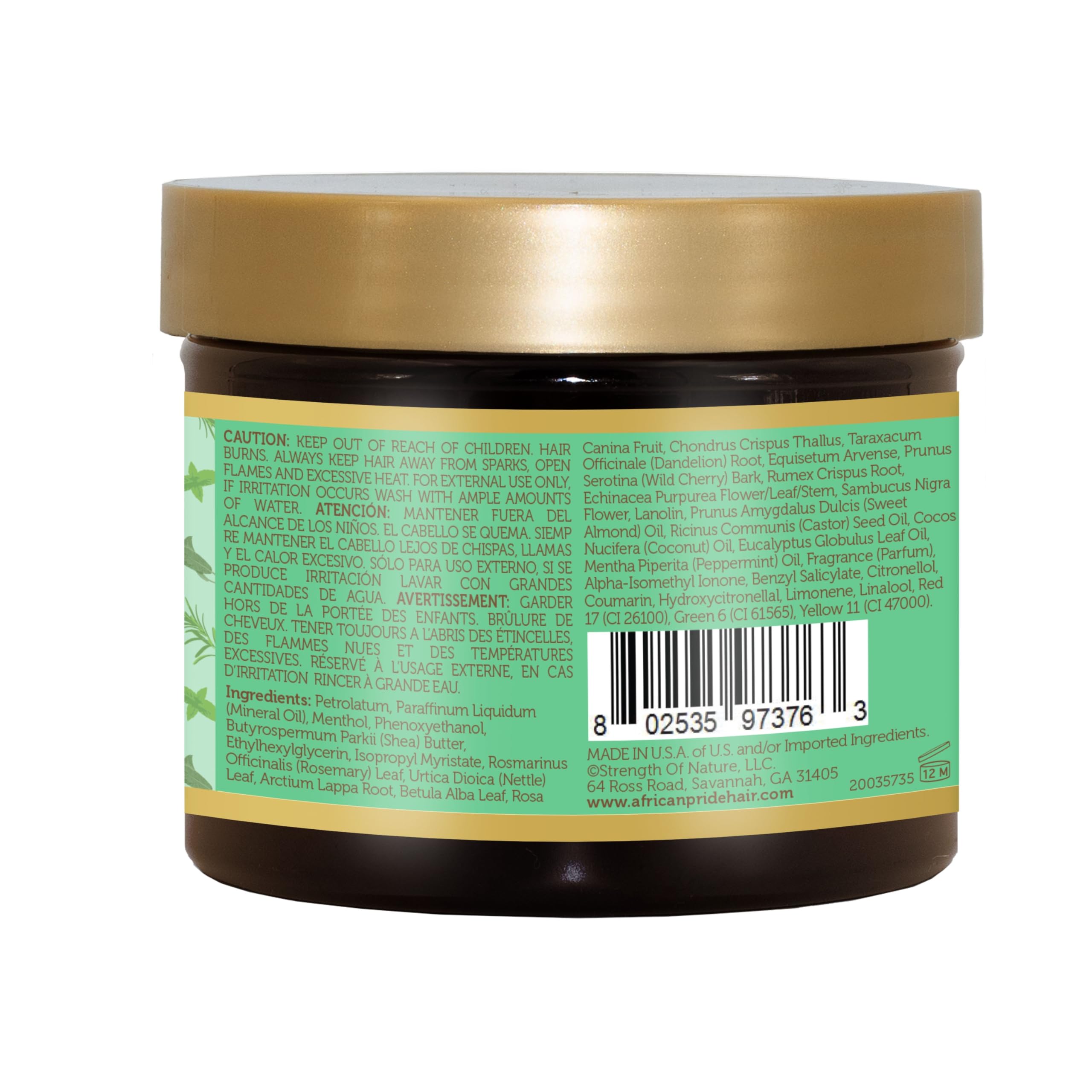 African Pride Feel It Formula Hair Strengthening Balm - 4Oz (Pack Of 3)