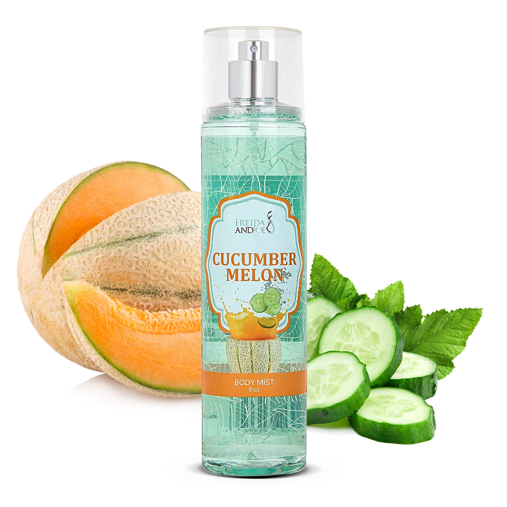 Cucumber Melon Fine Fragrance Body, Womens Perfume Fragrance Body Mist & Sprays, Women's Refreshing Scented Gifts & Presents 8 o