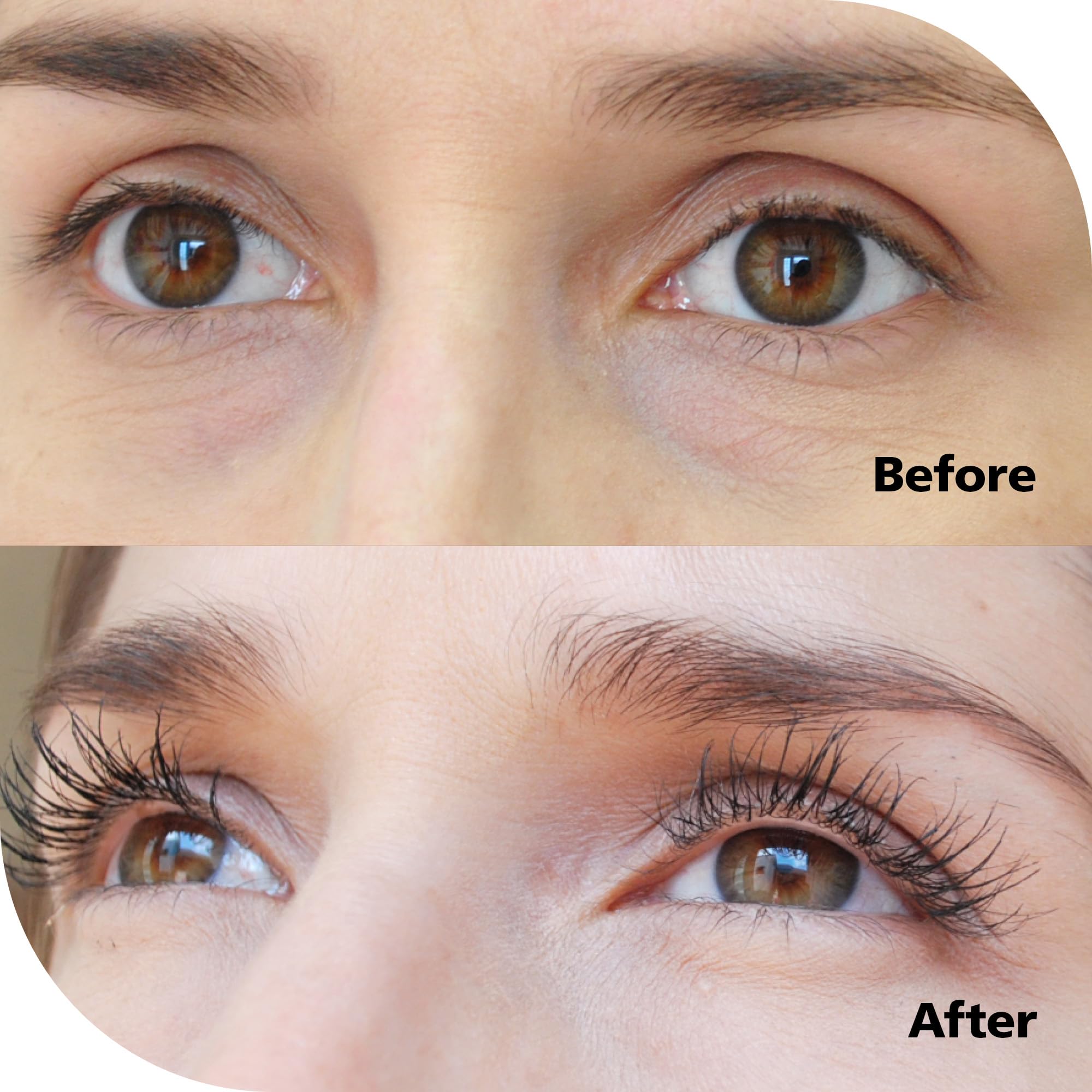 Dabalash Vegan Combo - Professional Eyelash & Brow Strengthener & Gentle Vegan Mascara - Give Your Own Lashes A Longer, Fuller,