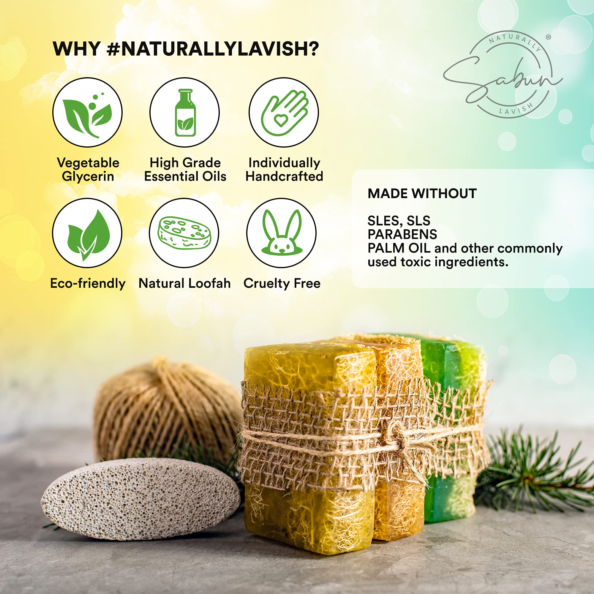 Shea Butter Moisturizer Soap - Natural Exfoliating Loofah Soap Bar - Smells Like Light Nutty Cream - Handmade With Shea Butter,