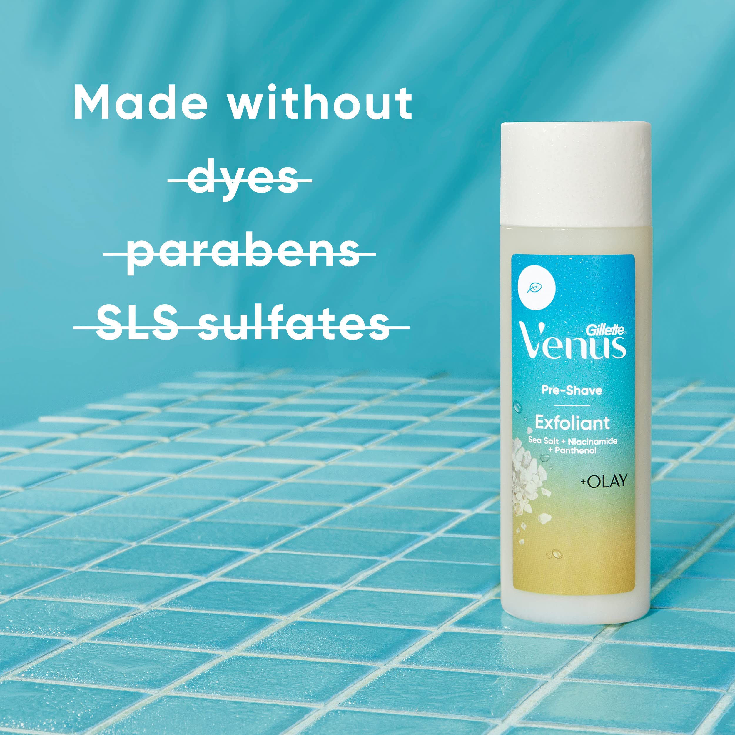Gillette Venus Women's Exfoliant Scrub, Pre-Shave Sea Salt Exfoliant Scrub - 6.7 oz