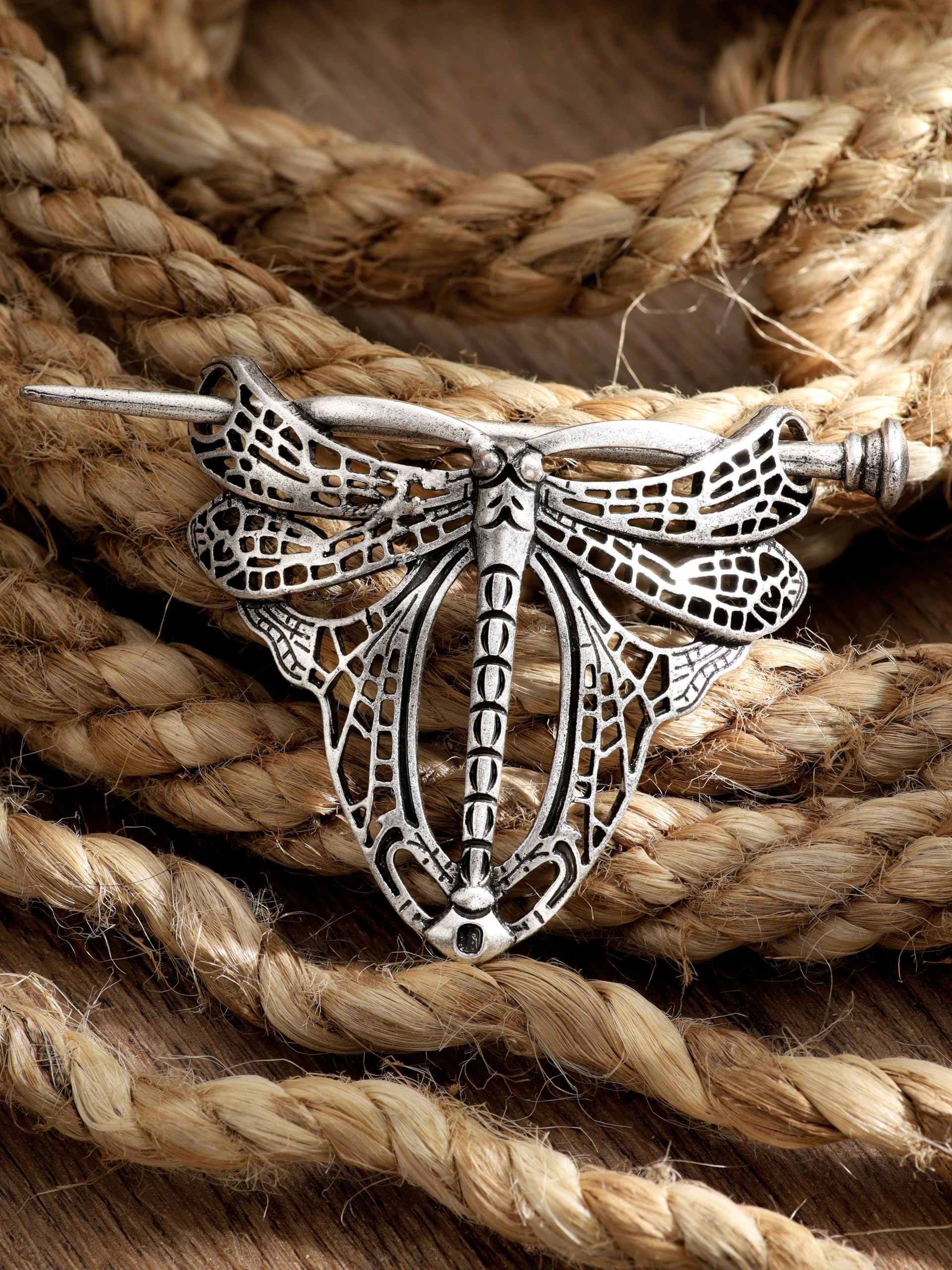 Haquil Dragonfly Hairpin For Men Women Fashion Punk Gothic Dragonfly Art Nouveau Style Hairclip Hairpin Barrette