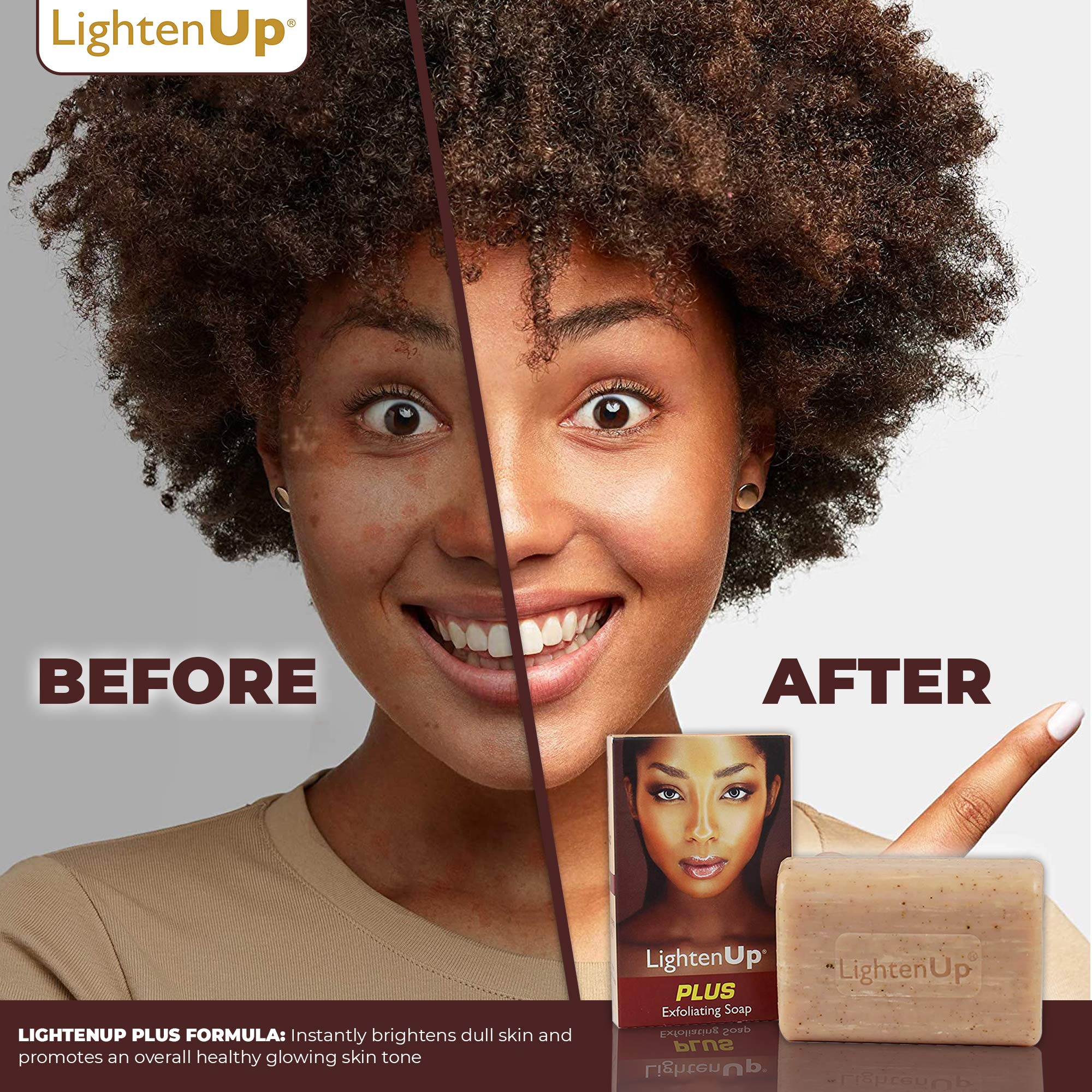 Omic Lightenup, Exfoliating Soap - 200G / 7Fl Oz - Skin Brightening Soap, Cleansing Bar, Formulated To Fade Dark Spots, With Apr