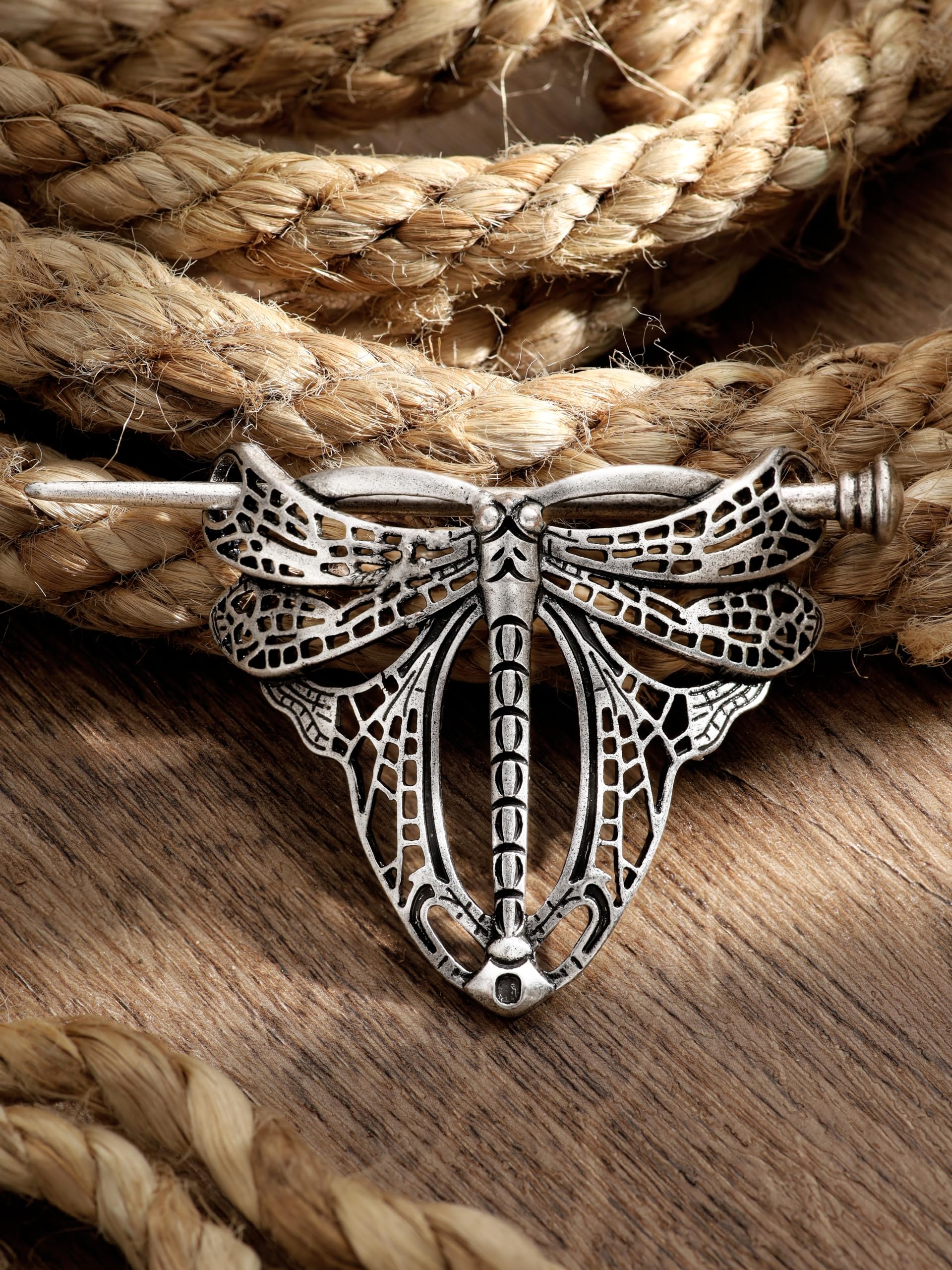 Haquil Dragonfly Hairpin For Men Women Fashion Punk Gothic Dragonfly Art Nouveau Style Hairclip Hairpin Barrette