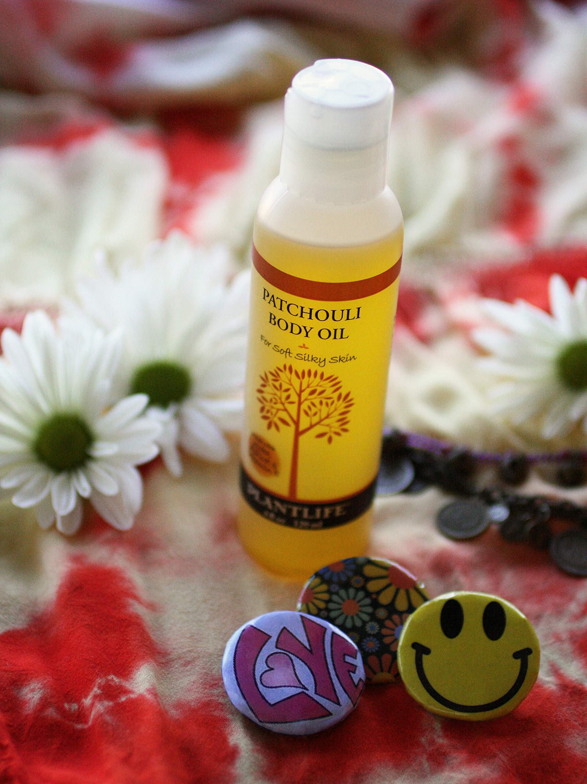 Plantlife Patchouli Body Oil - Moisturizing Natural Body Oil For All Skin Types - Nourishing Dry Skin And Making It Feel Soft An