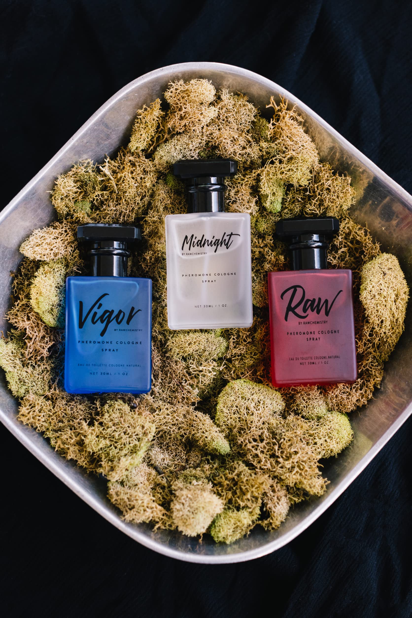 Rawchemistry - A Pheromone Infused Mens Cologne Gift Set - Set Of 3 Colognes
