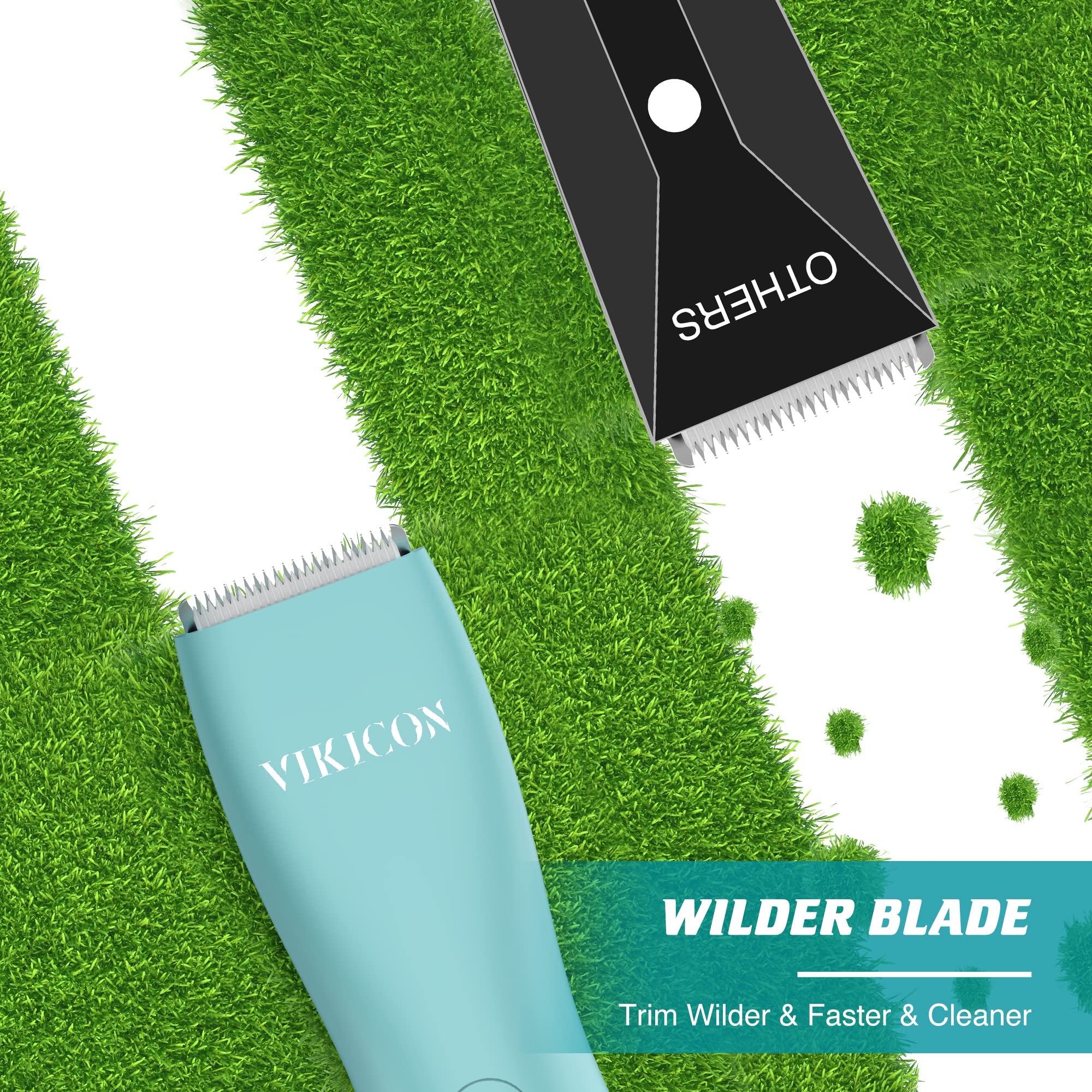 Vikicon Body Groomer For Men: Waterproof Groin & Pubic Hair Trimmer Electric Body Shaver With Charging Dock And 1.5Mm Close Shav
