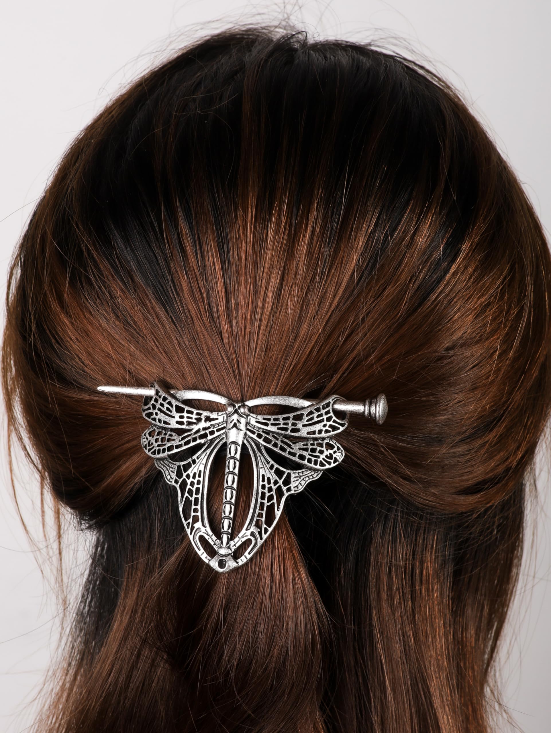 Haquil Dragonfly Hairpin For Men Women Fashion Punk Gothic Dragonfly Art Nouveau Style Hairclip Hairpin Barrette