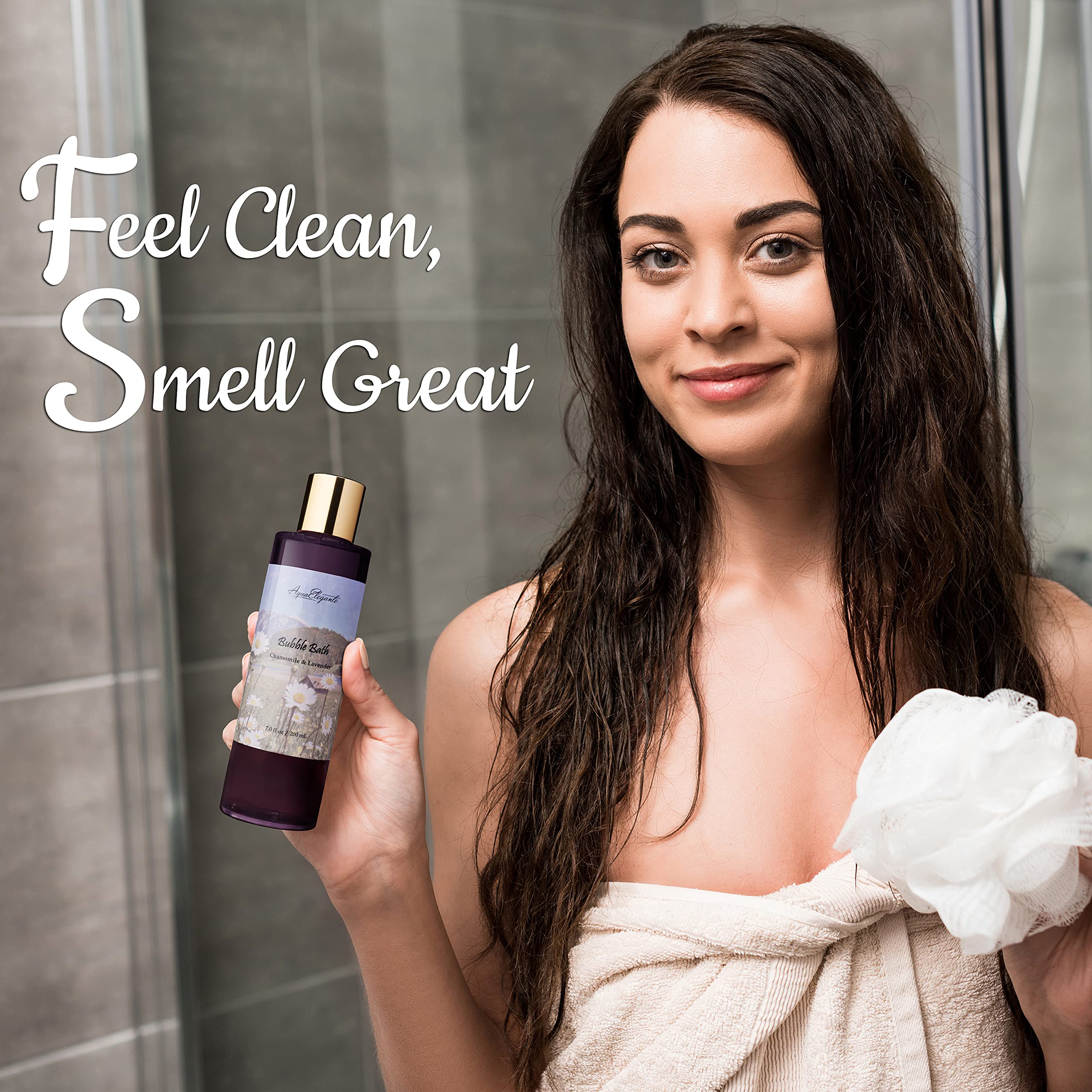 Spa Gift Baskets For Women - Luxury Bath Set With Lavender & Chamomile - Spa Kit Includes Body Wash, Bubble Bath, Lotion, Body B