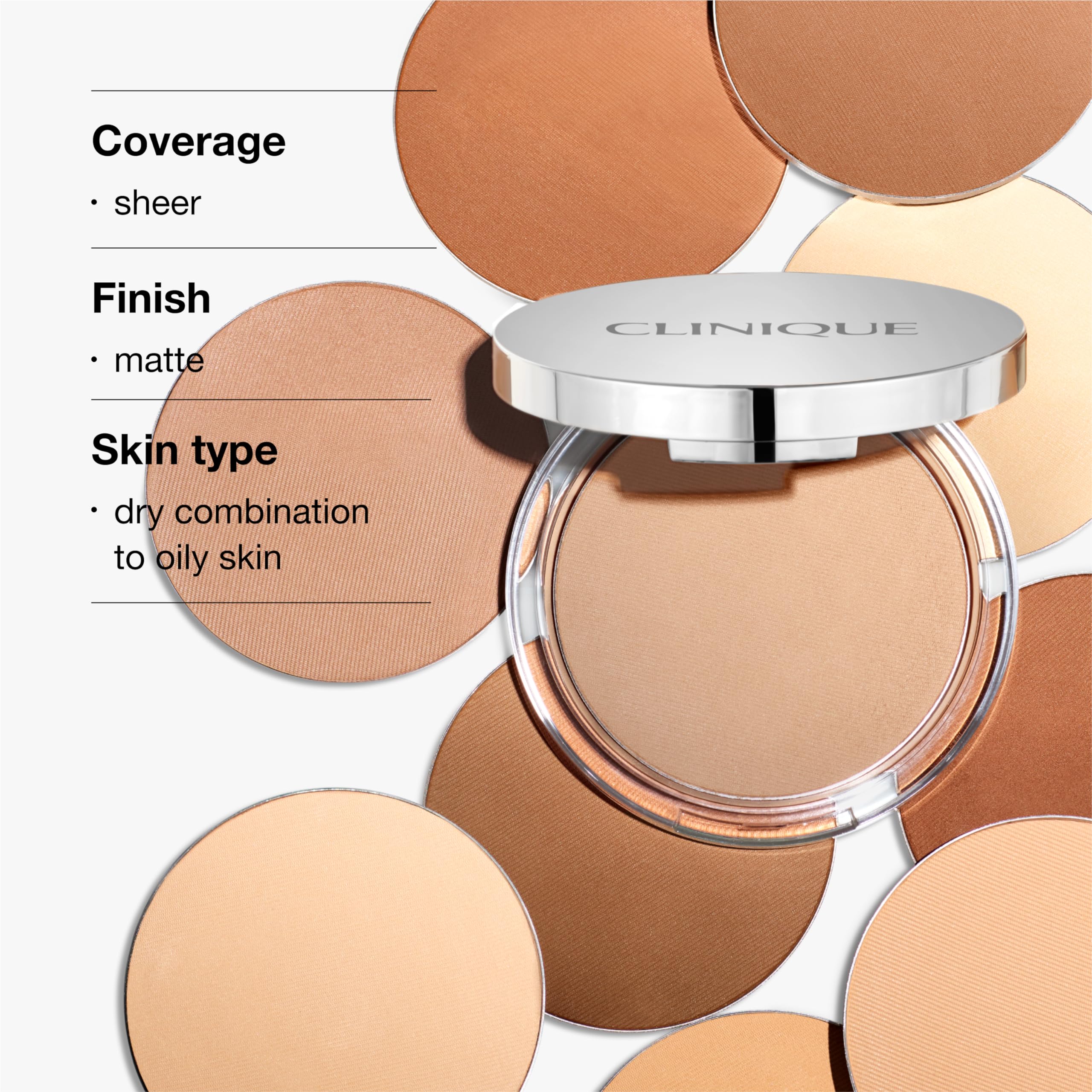 Clinique Stay-Matte Sheer Pressed Powder | Shine-Absorbing, Oil-Free Formula | Create A Perfect Matte Appearance | Free Of Parab
