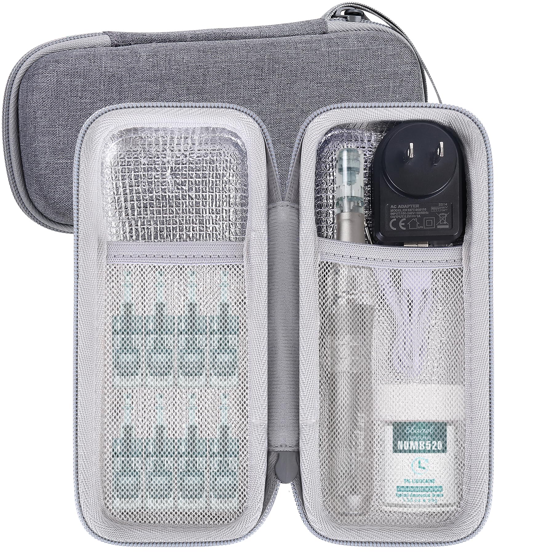 Aenllosi Hard Case Compatible with Professional Microneedling Pen and Replaceable Cartridges,Protective Holder for Electric Wire