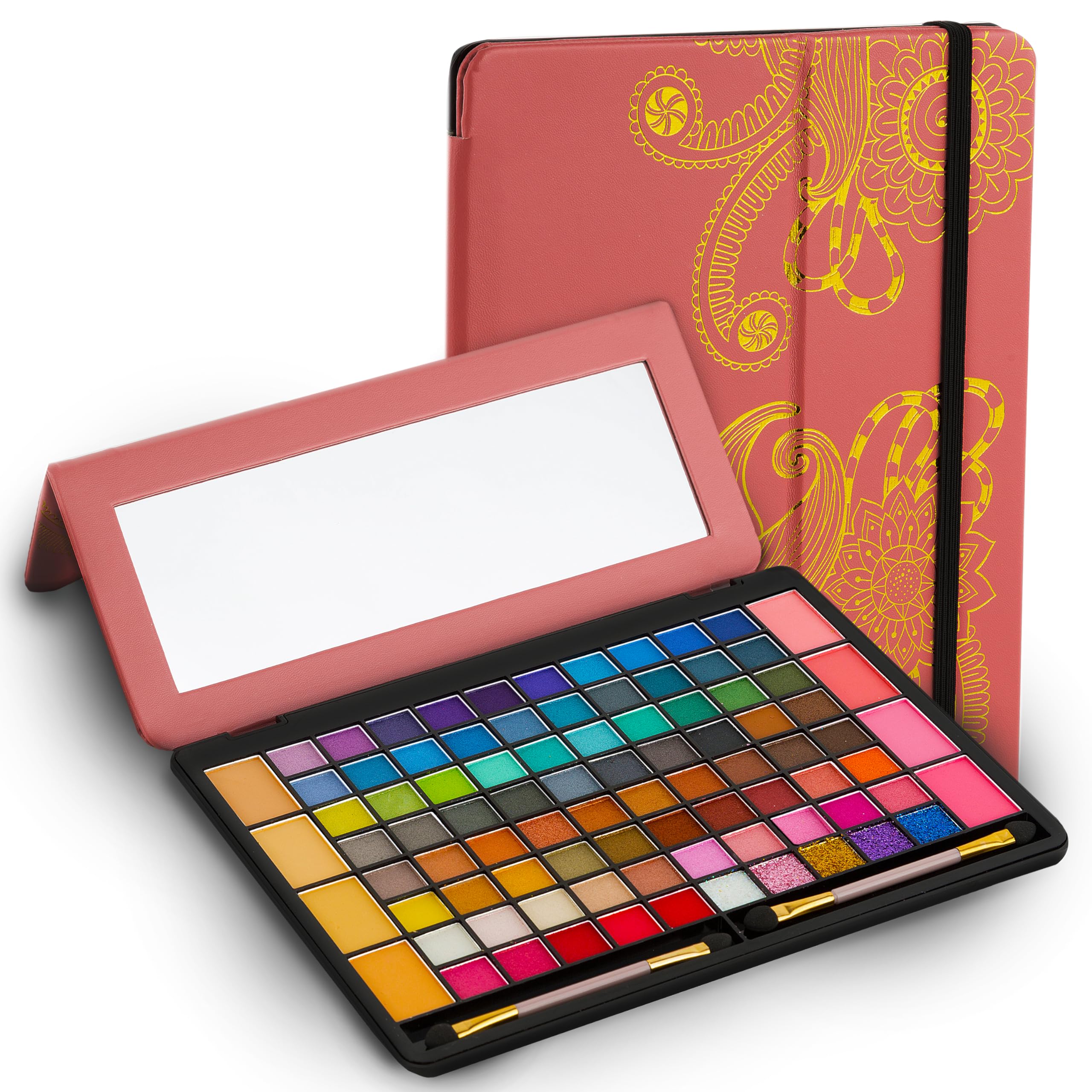 Toysical All In One Makeup Kit In Leather Case - Eye Shadow Palette Makeup For Girls, Teens And Women, Highly Pigmented - 88 Col
