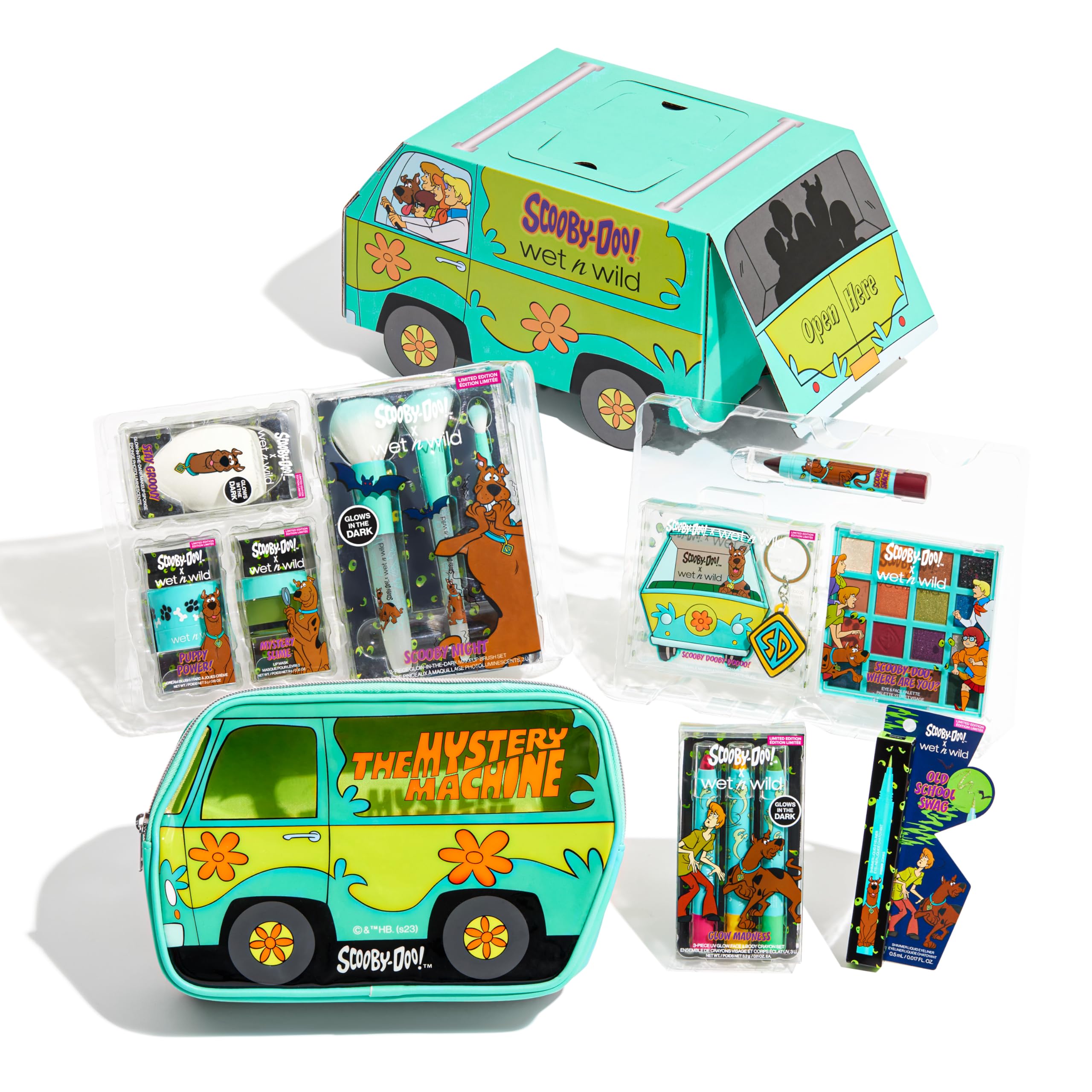 wet n wild Scooby Doo Limited Edition PR Box - Makeup Set with Versatile Brushes, Buildable & Blendable Palettes, Vibrant Colors