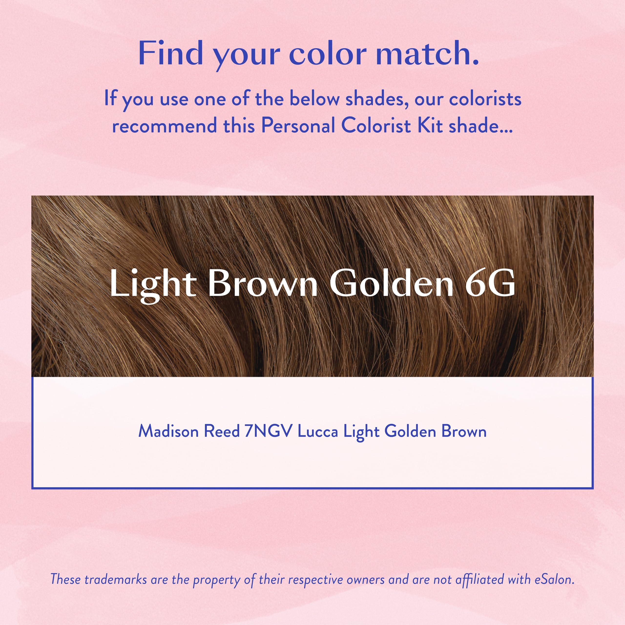 Esalon Permanent Hair Color & Dye Kit - Light Brown Golden - Professional-Grade Ammonia-Free Personal Colorist For Up To 100% Gr