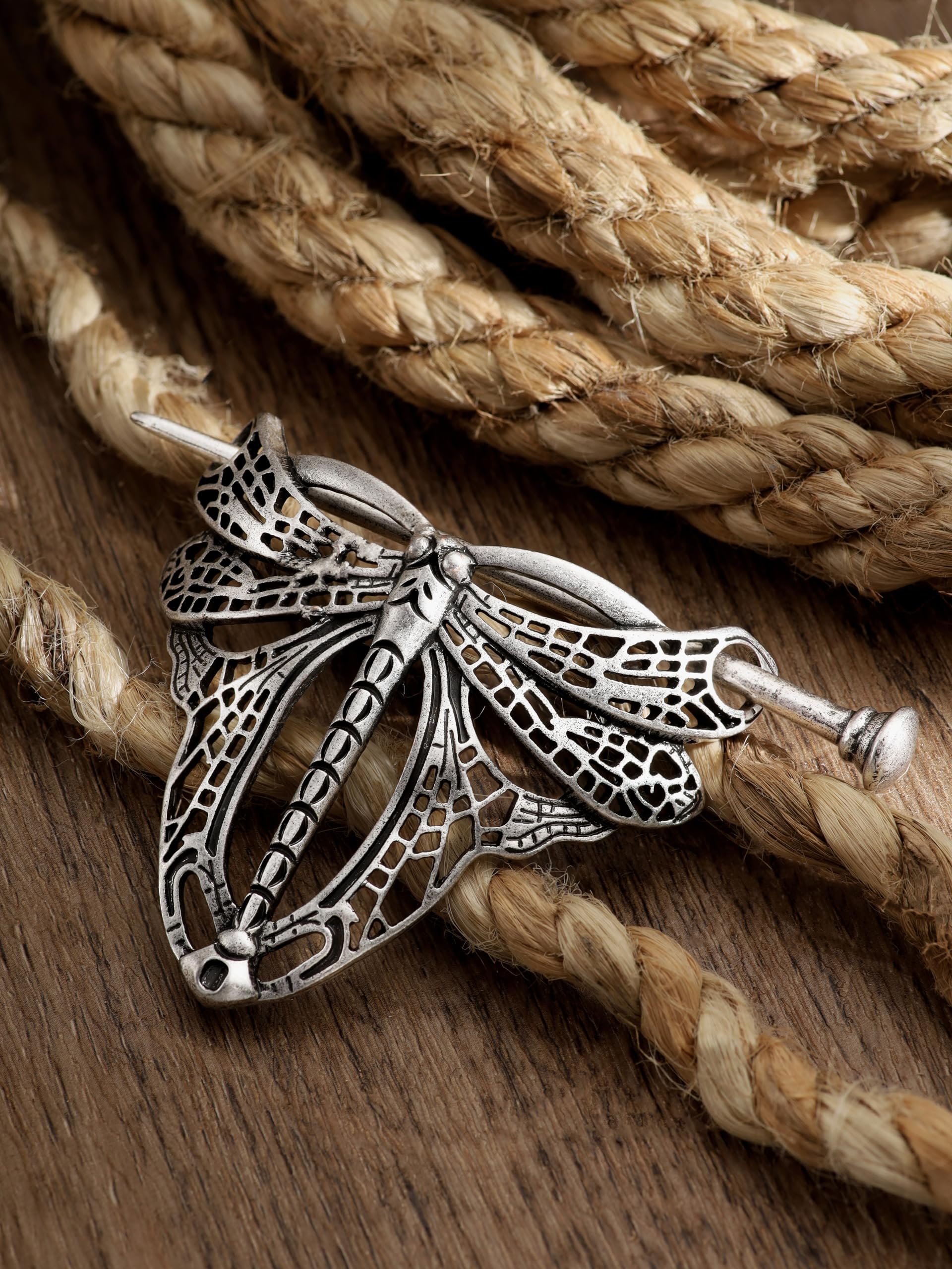 Haquil Dragonfly Hairpin For Men Women Fashion Punk Gothic Dragonfly Art Nouveau Style Hairclip Hairpin Barrette