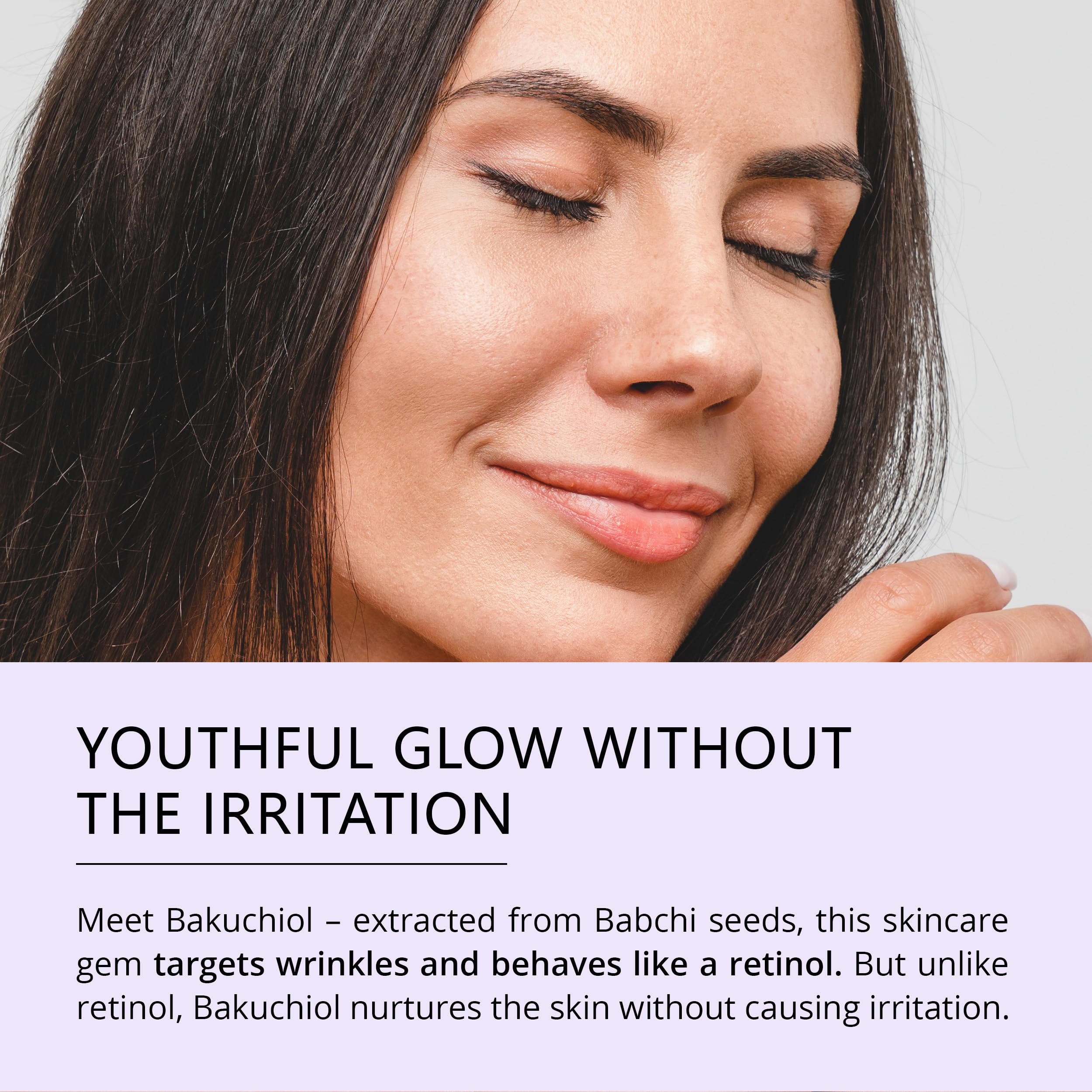 Asterwood Bakuchiol Serum For Face - Retinol Alternative Bakuchiol Oil - Plumping, Anti-Aging And Anti-Wrinkle - Smoothing Skin