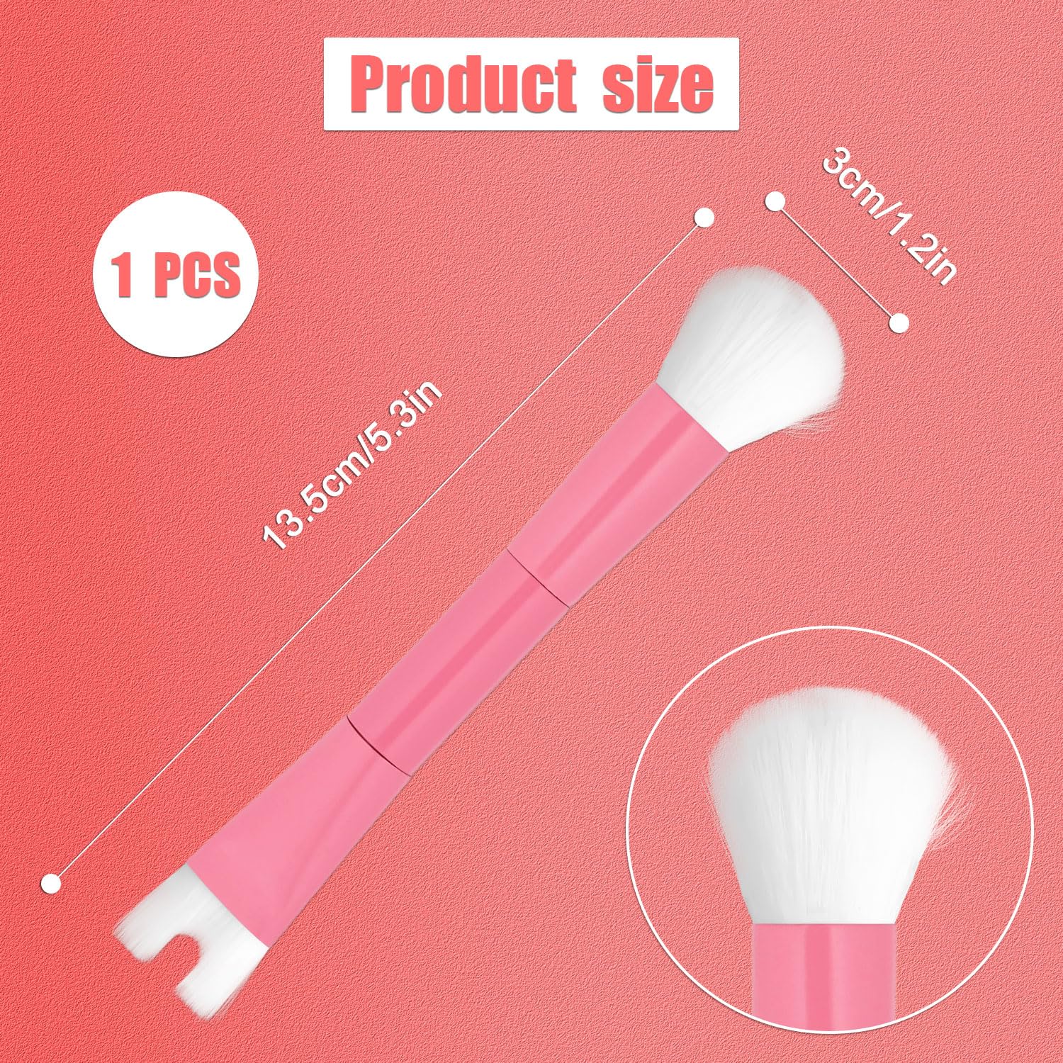 Nose Contour Brush, U Shaped Makeup Brush Dual End Nose Contour Brush Pro Contour Duo Brush For Sculpting And Defining Nose Chee