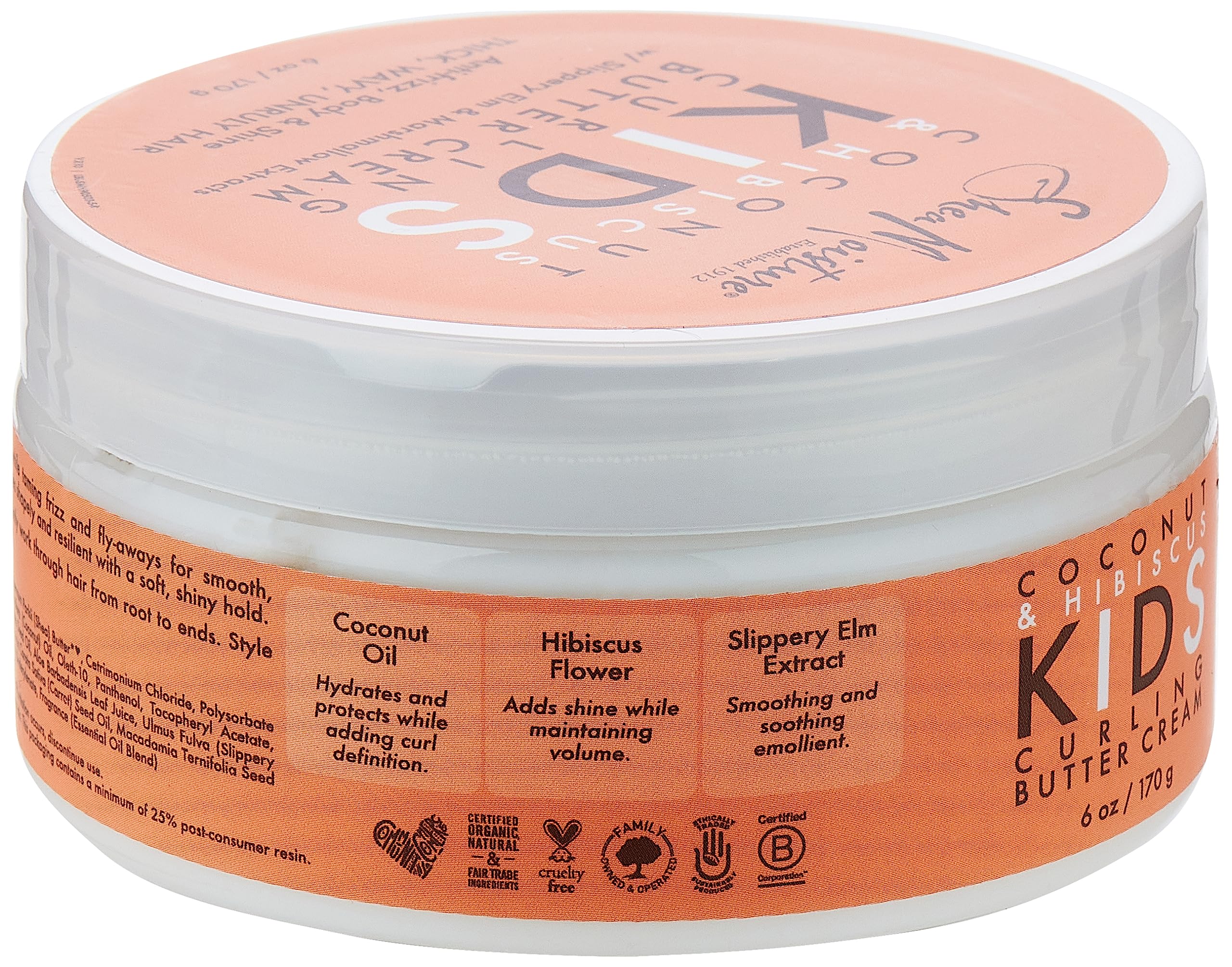 Sheamoisture Kids Curling Cream Coconut/Hibiscus 6 Ounce Jar (177Ml) (2 Pack)