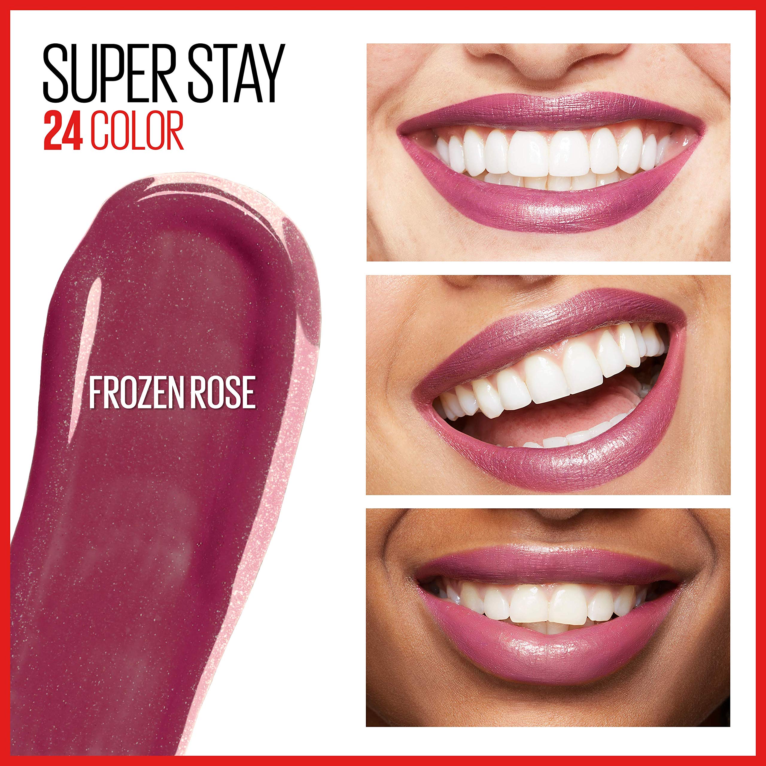 Maybelline Super Stay 24, 2-Step Liquid Lipstick Makeup, Long Lasting Highly Pigmented Color With Moisturizing Balm, Frozen Rose