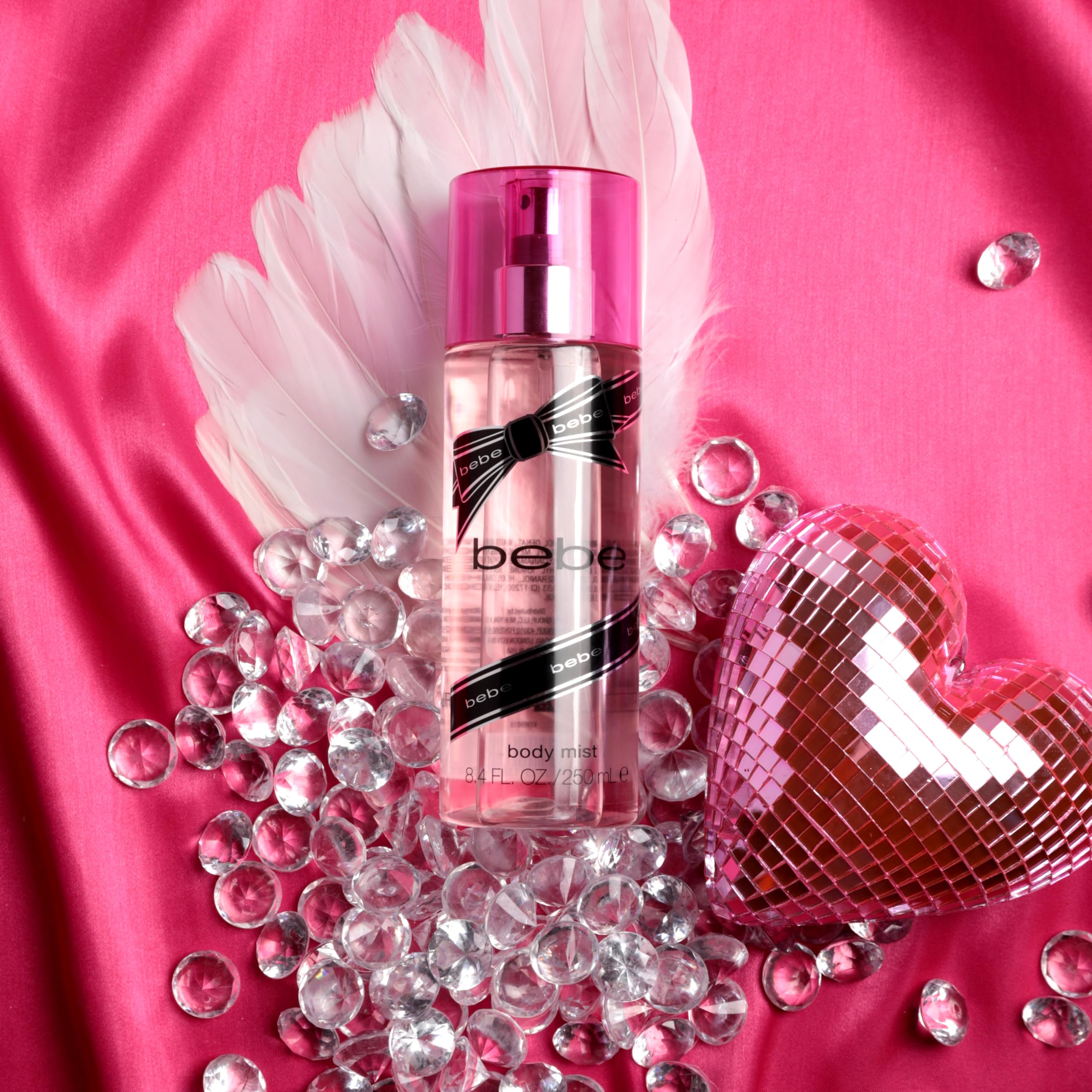 Bebe Silver Body Mist - Body Spray For Women With Mango, Tuberose, Peony, Jasmine, Rose, Cedarwood, Musk, And Sandalwood Long-La
