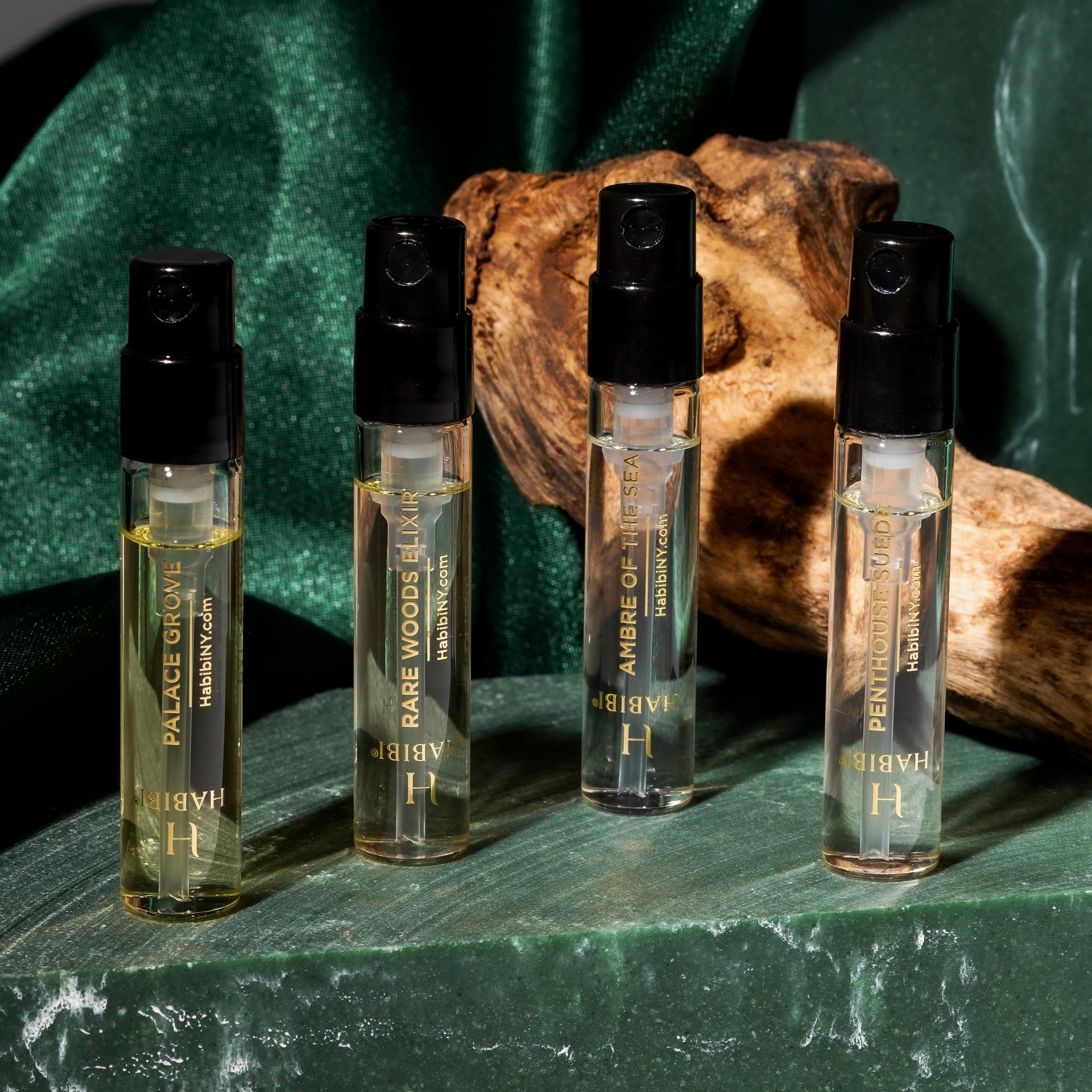 H Habibi Reserve Oud Collection Discovery Sample Set | Eau De Parfum | Travel Perfume Oud Samples For Women And Men, Cologne Sam