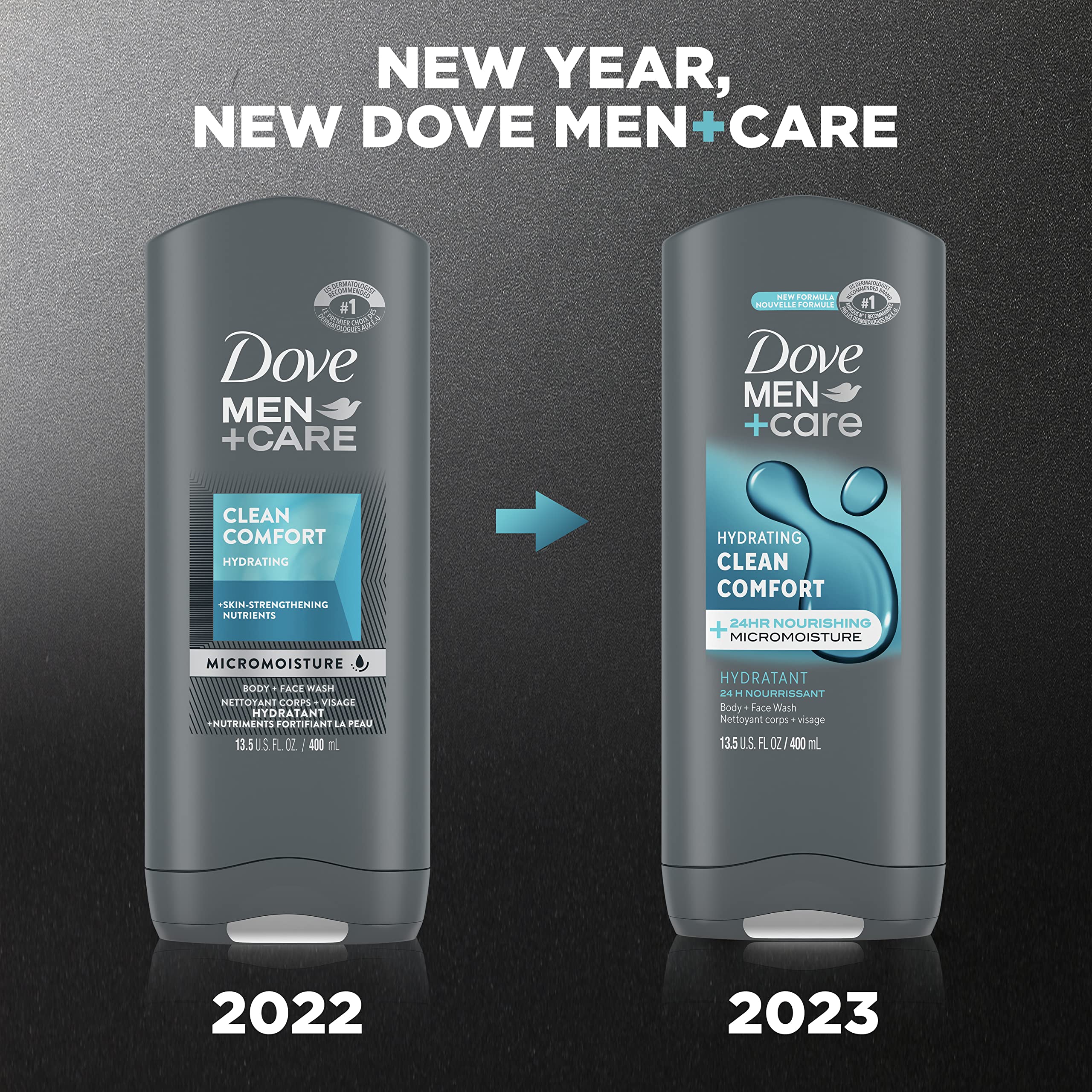 Dove Men+Care Body Wash And Face Wash Clean Comfort 13.5 Oz For Dry Skin Effectively Washes Away Bacteria While Nourishing Your